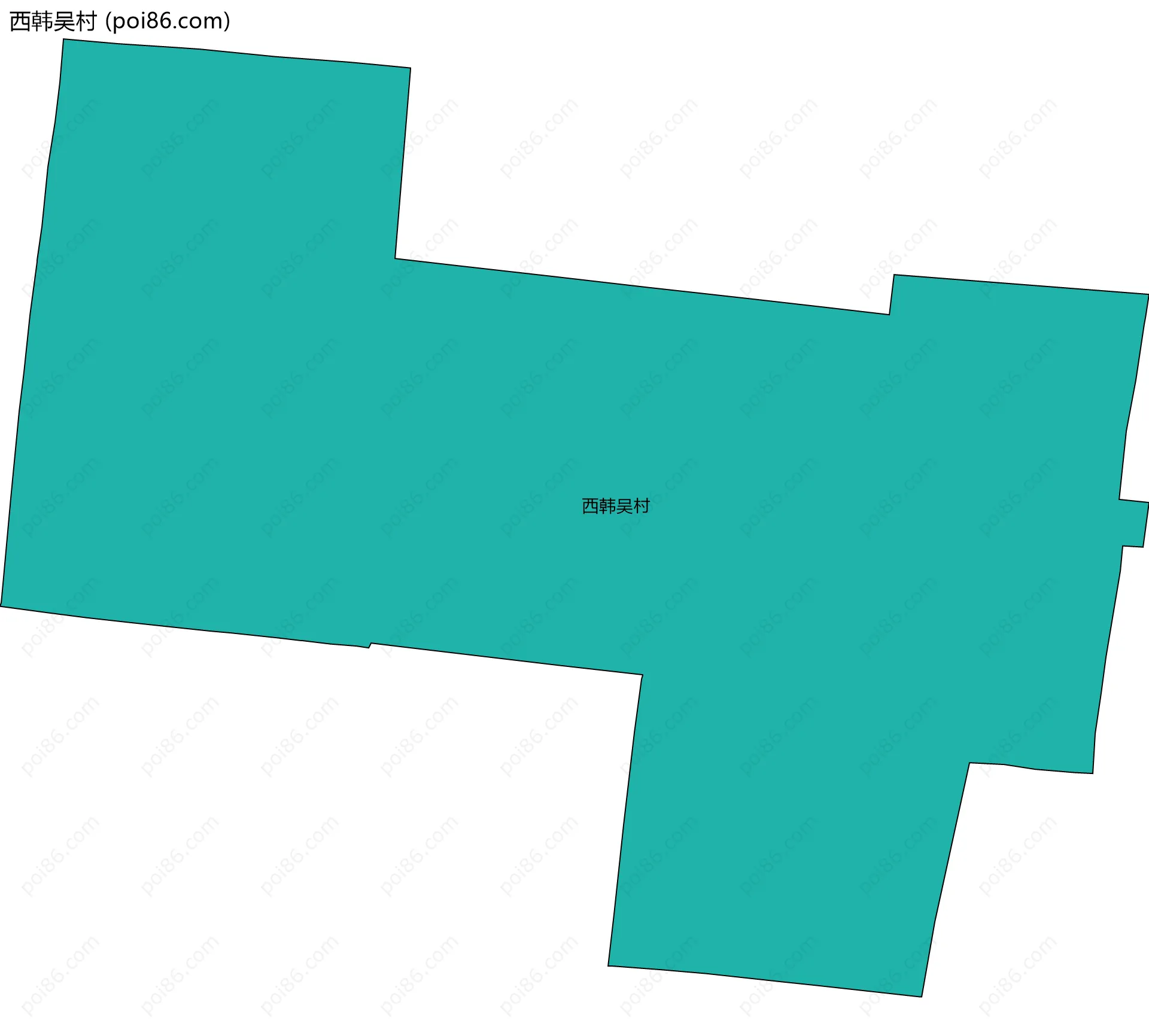西韩吴村边界地图