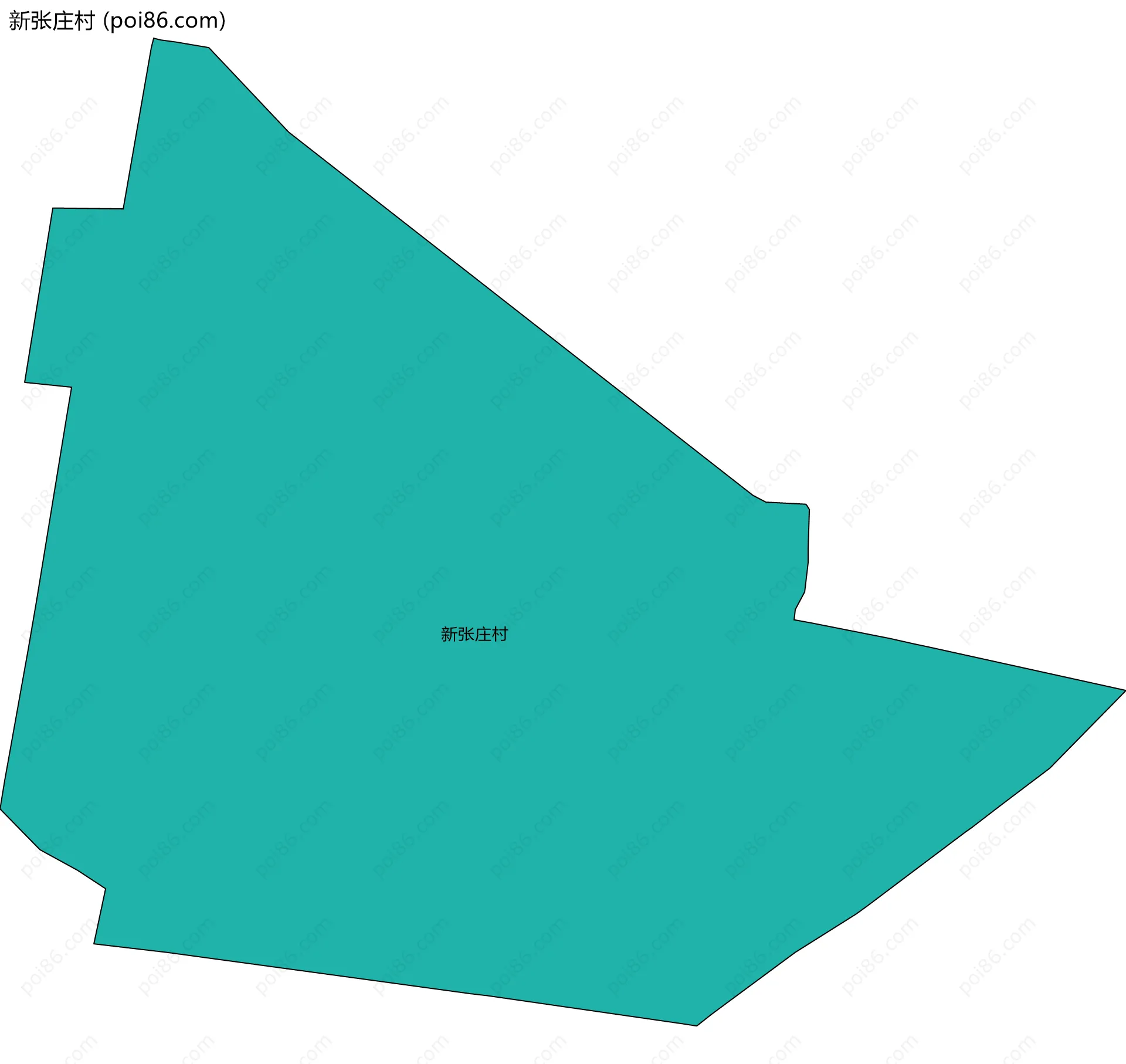 新张庄村边界地图