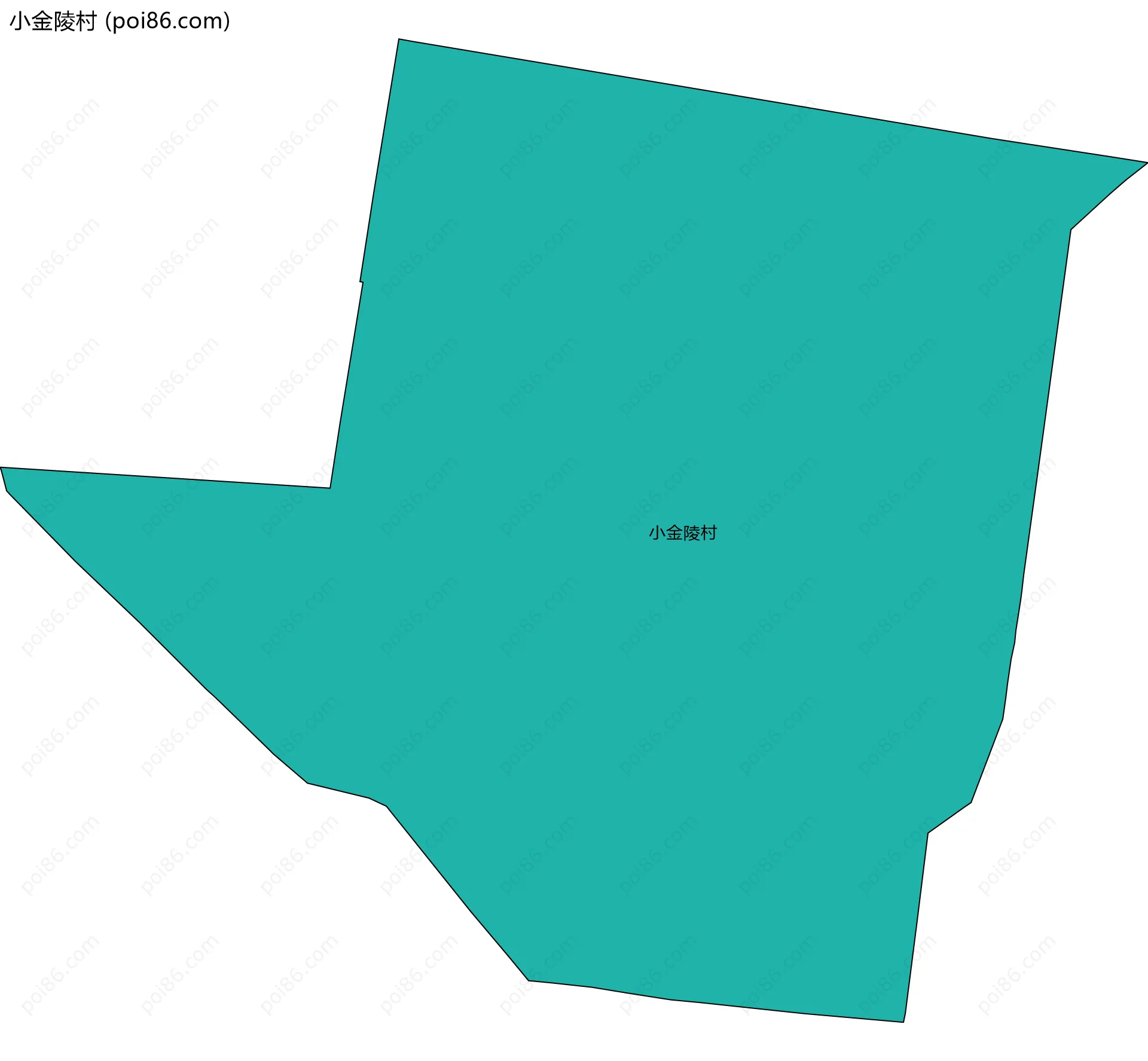 小金陵村边界地图