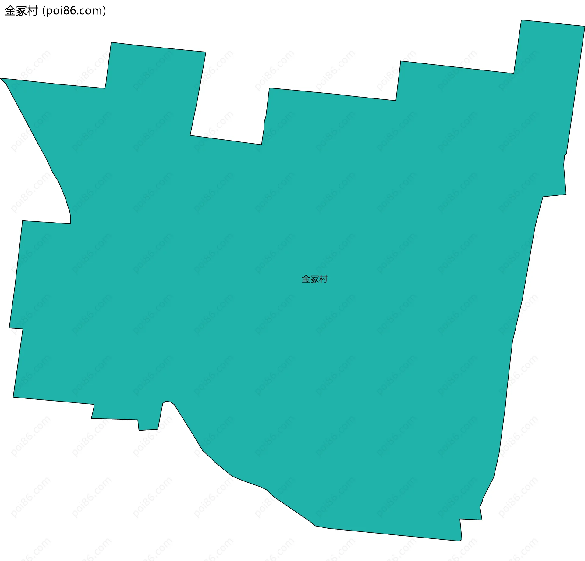 金冢村边界地图