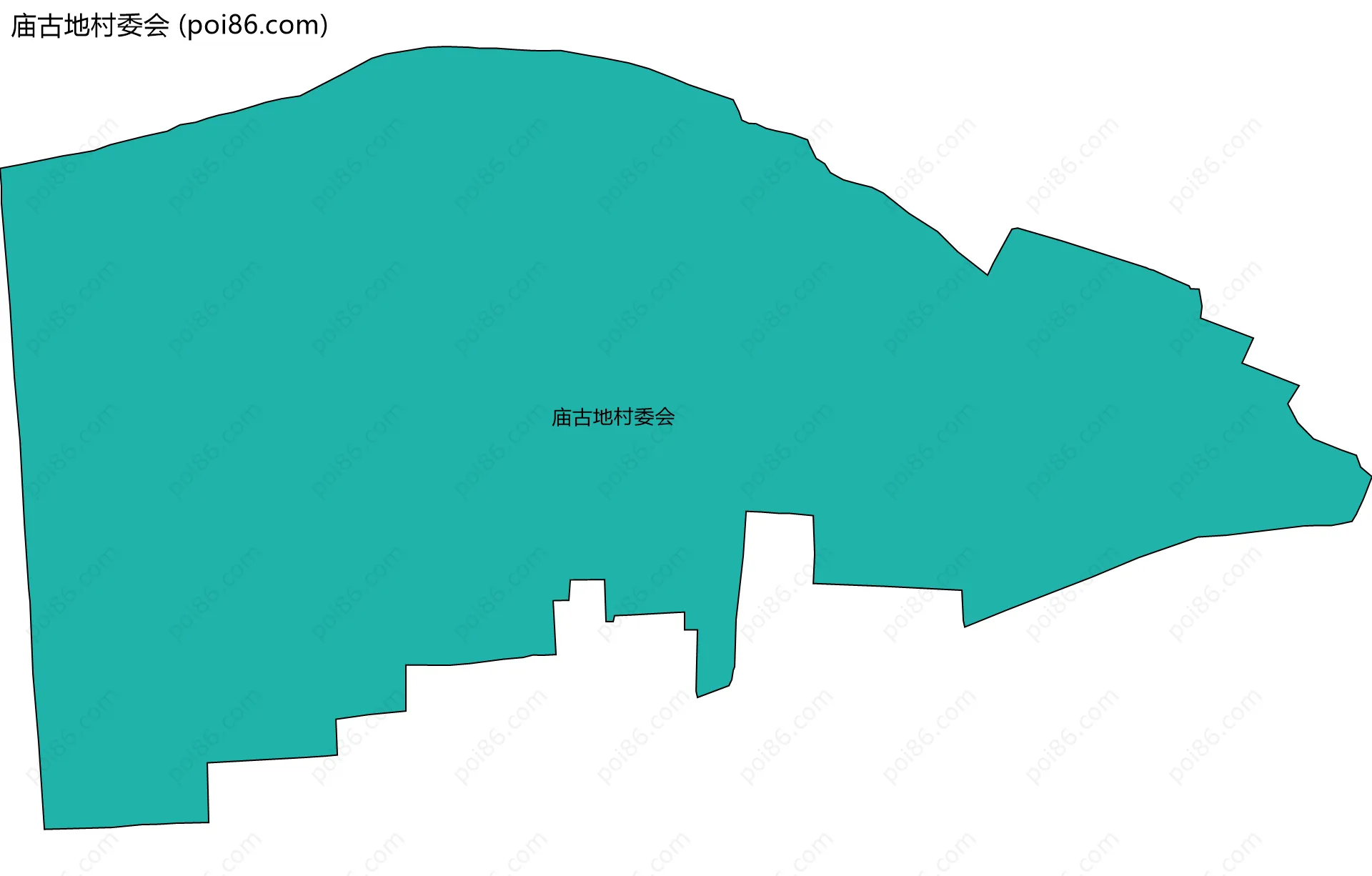 庙古地村委会边界地图