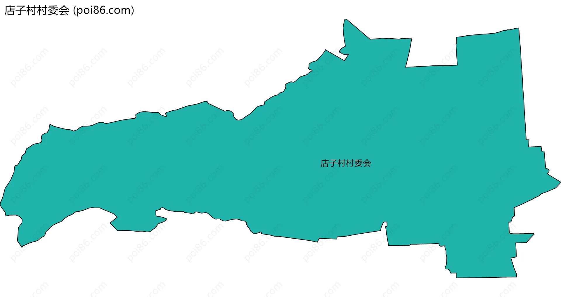 店子村村委会边界地图