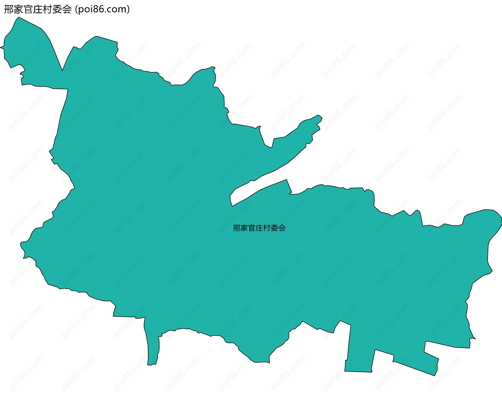 邢家官庄村委会边界地图