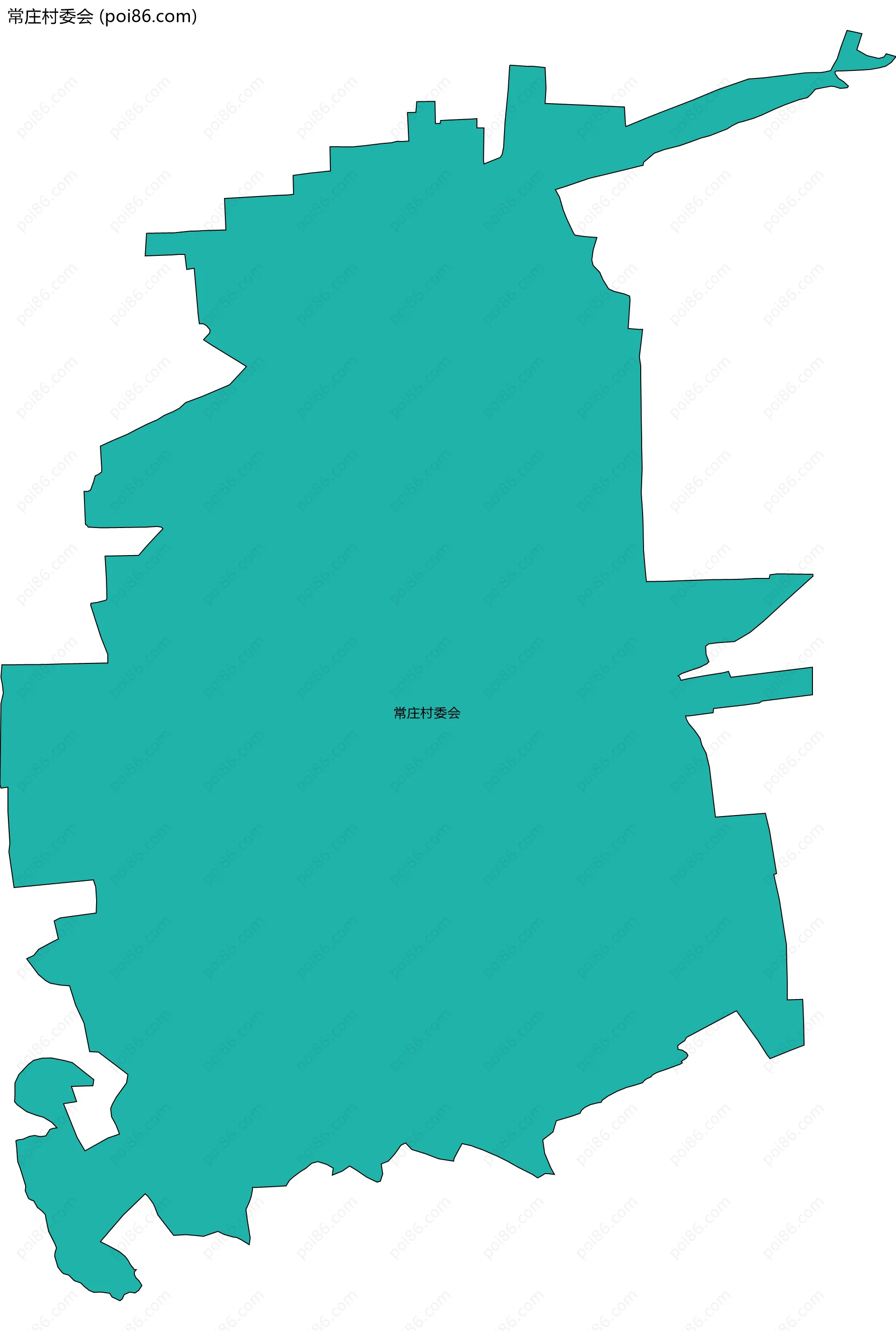 常庄村委会边界地图