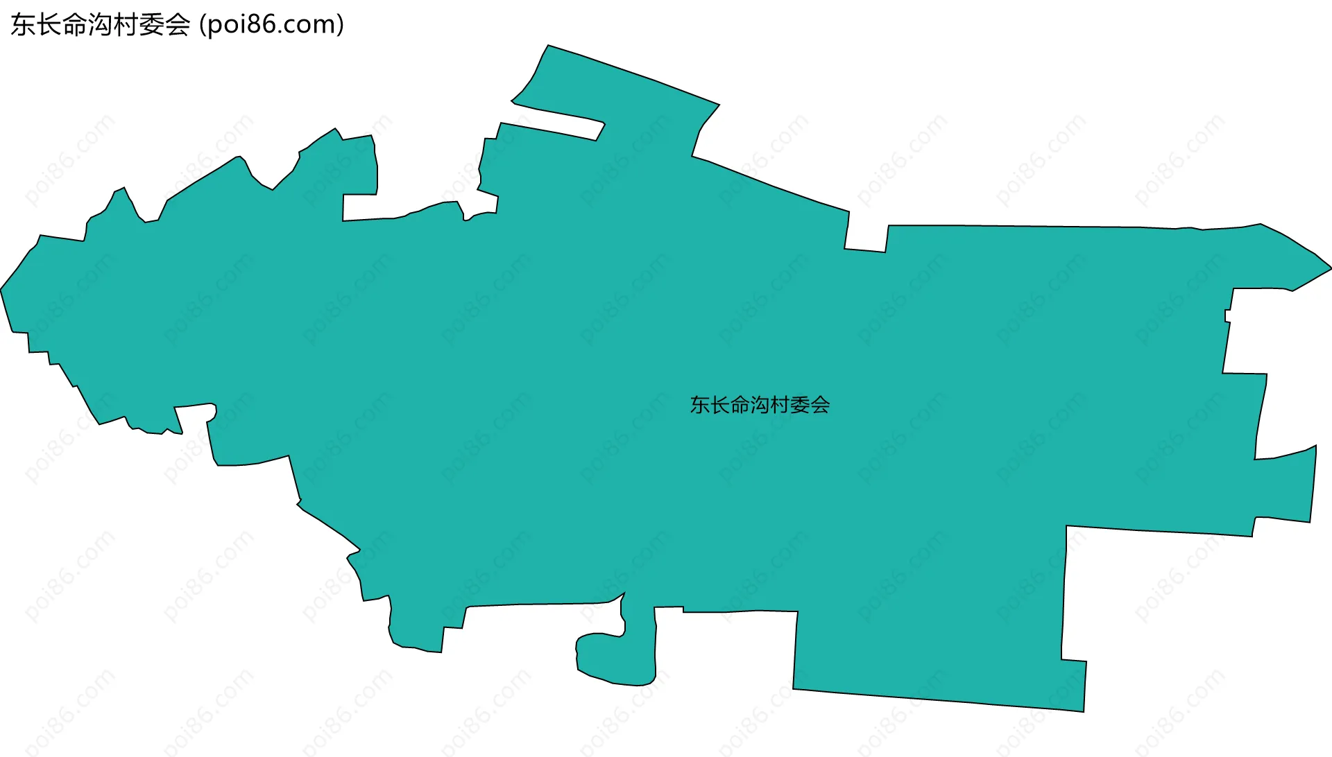 东长命沟村委会边界地图