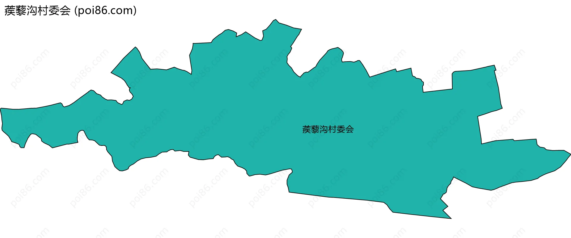 蒺藜沟村委会边界地图