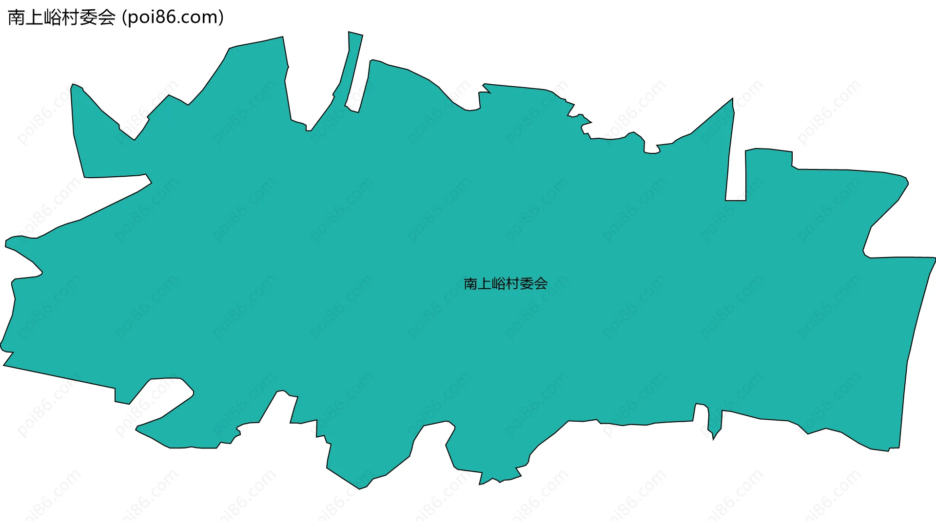 南上峪村委会边界地图
