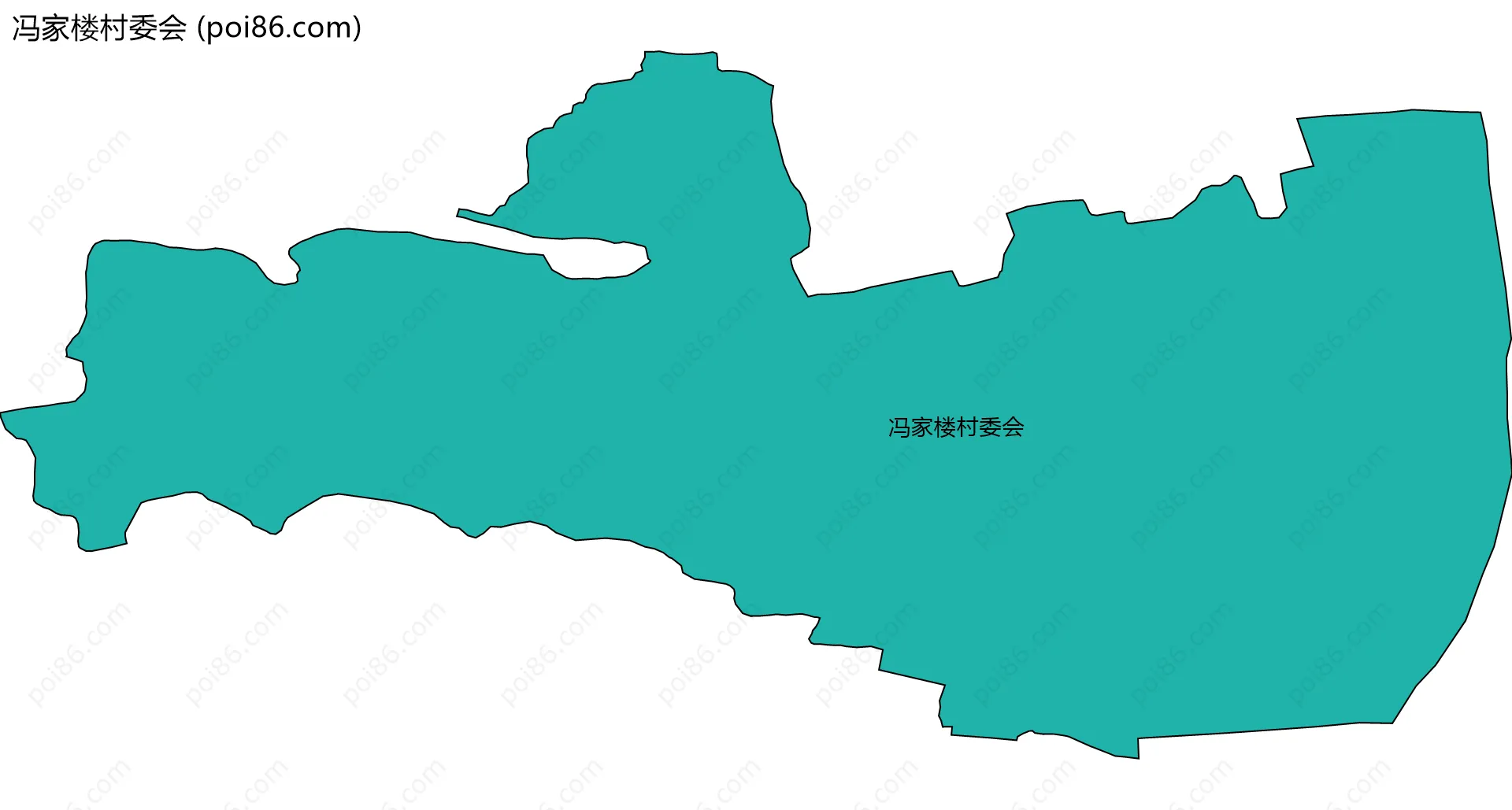 冯家楼村委会边界地图