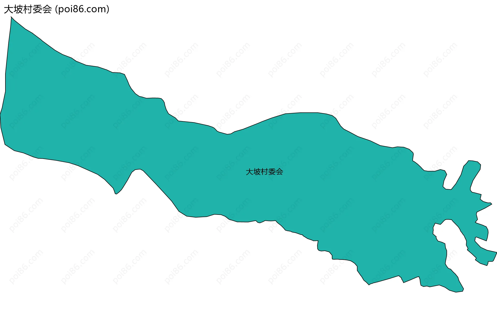 大坡村委会边界地图