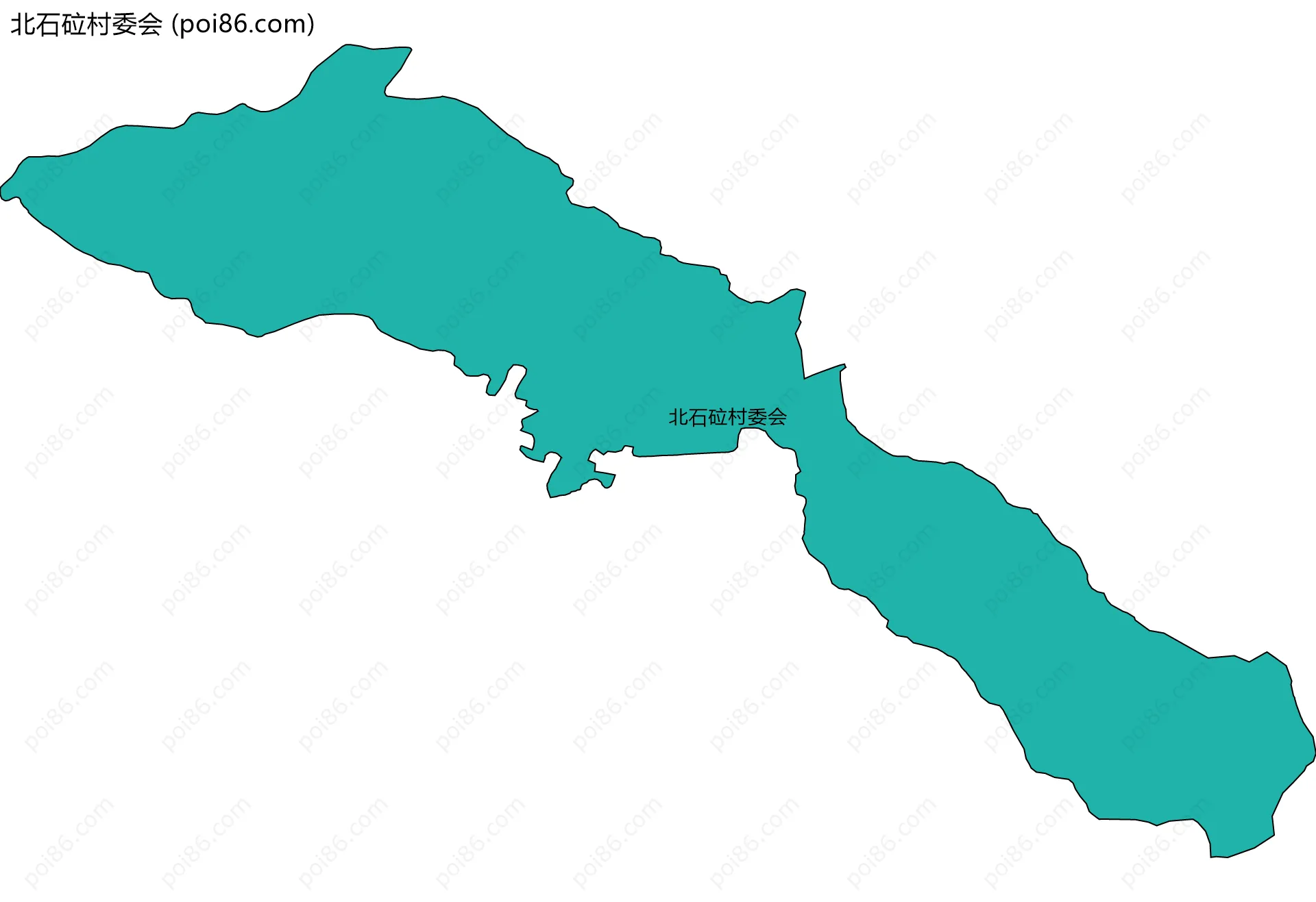 北石砬村委会边界地图