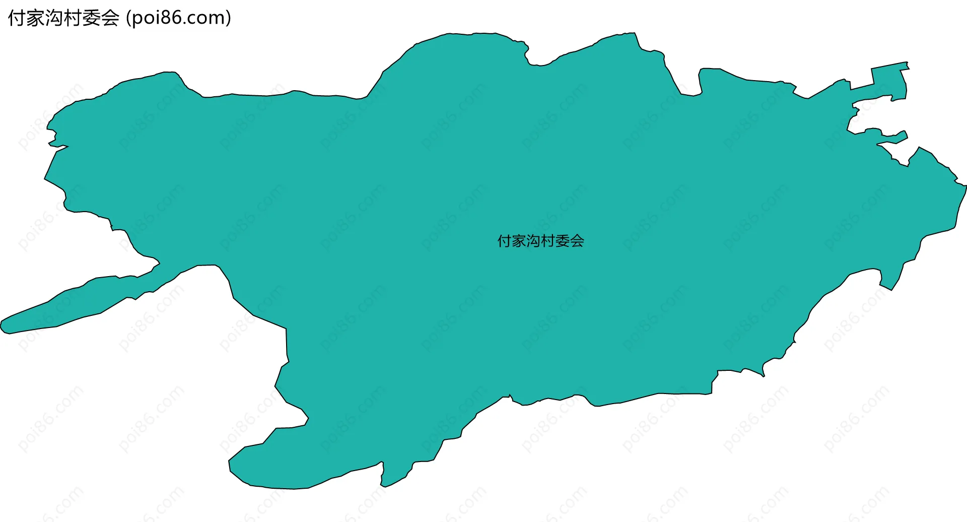 付家沟村委会边界地图