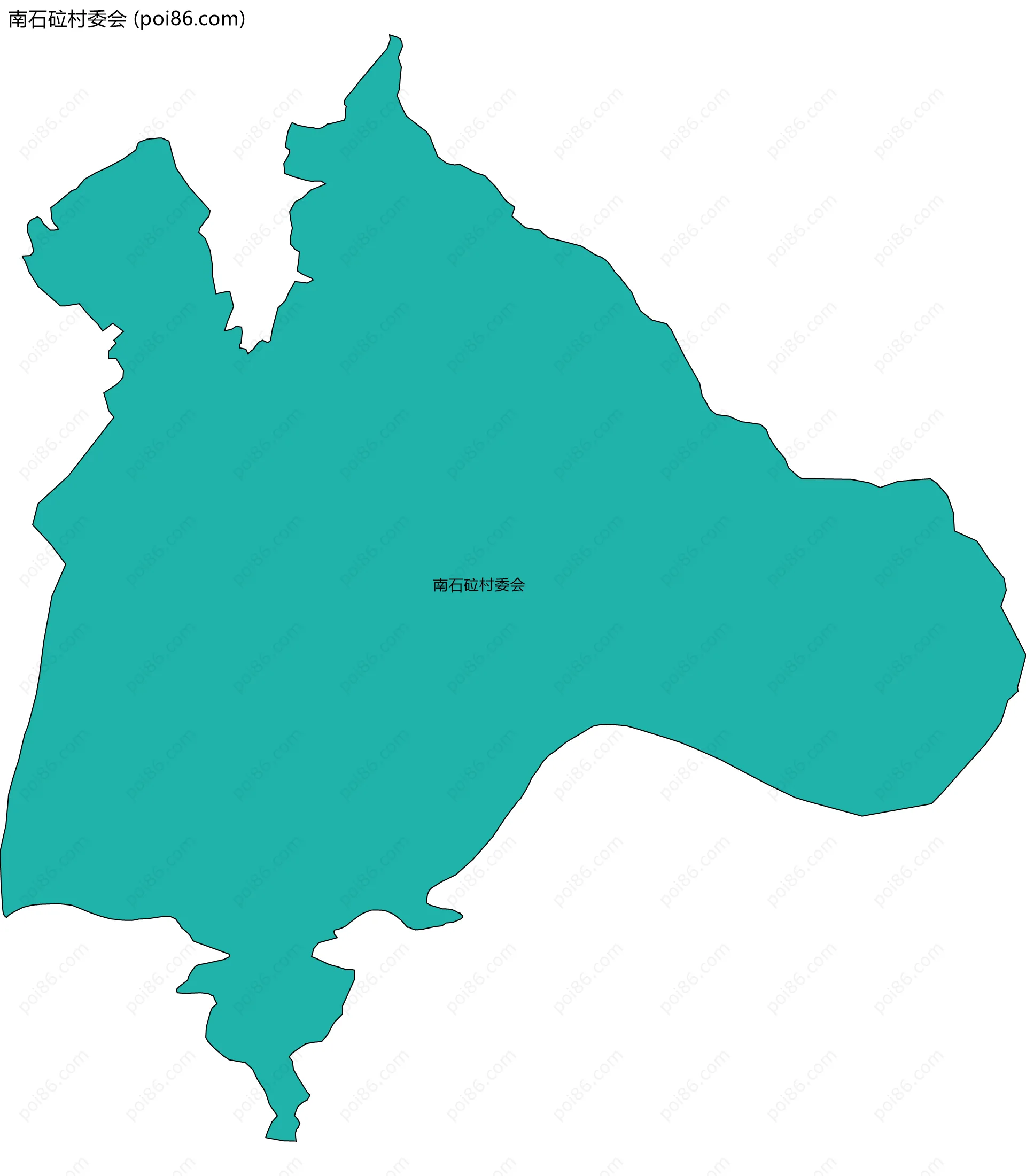 南石砬村委会边界地图