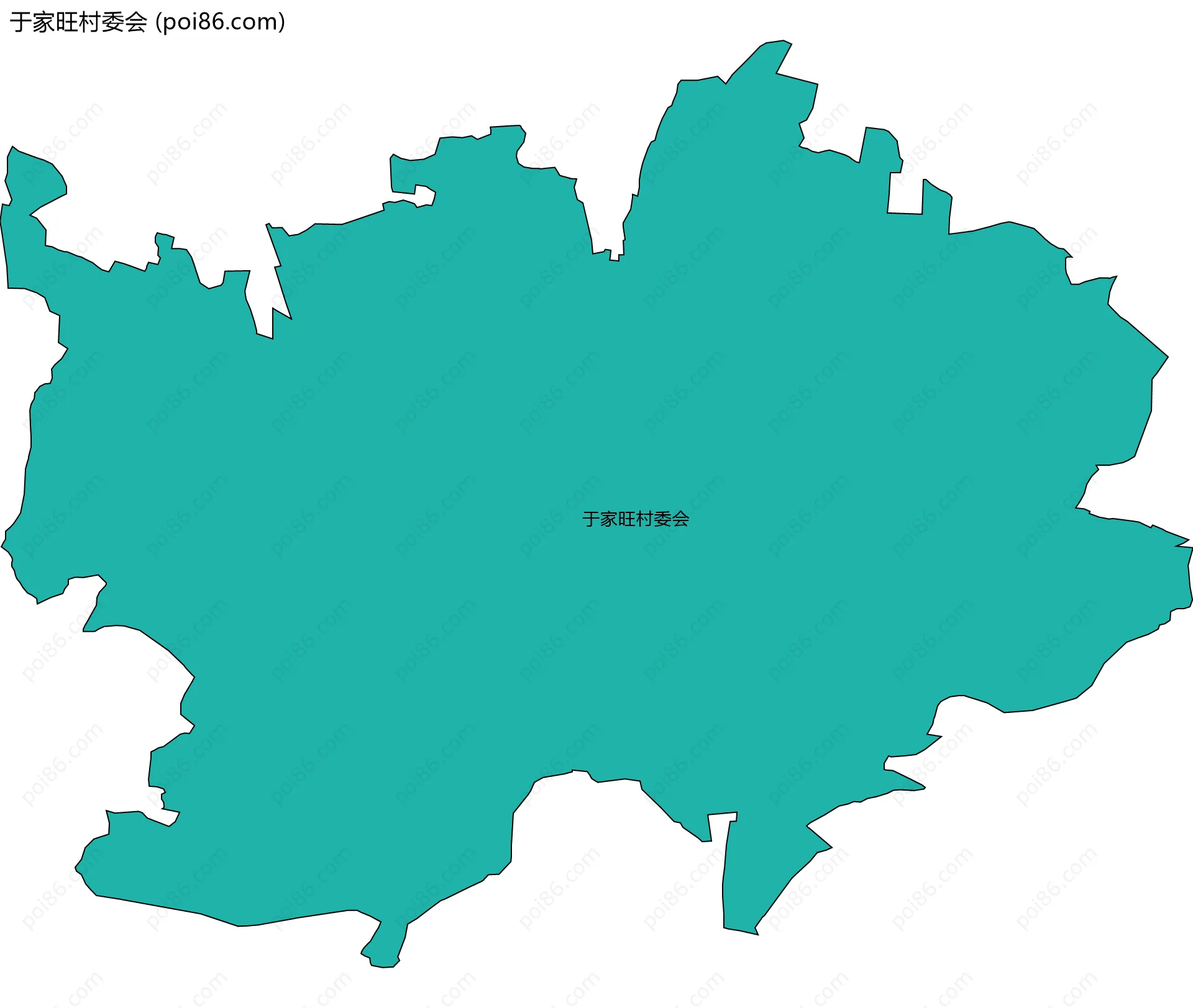 于家旺村委会边界地图