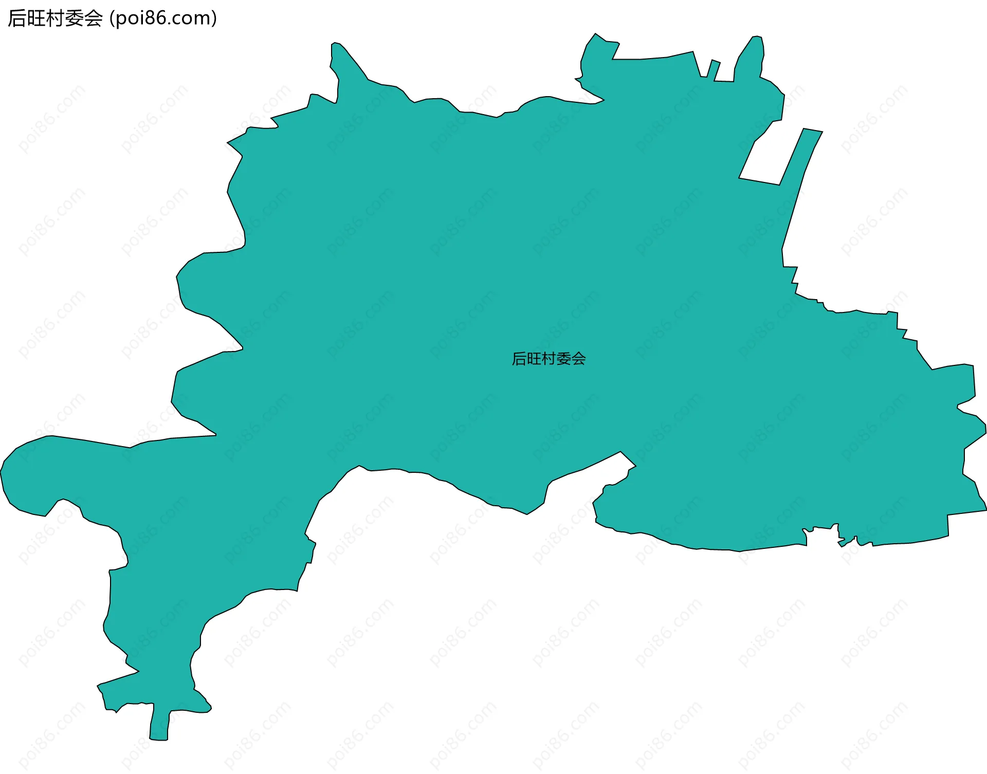 后旺村委会边界地图