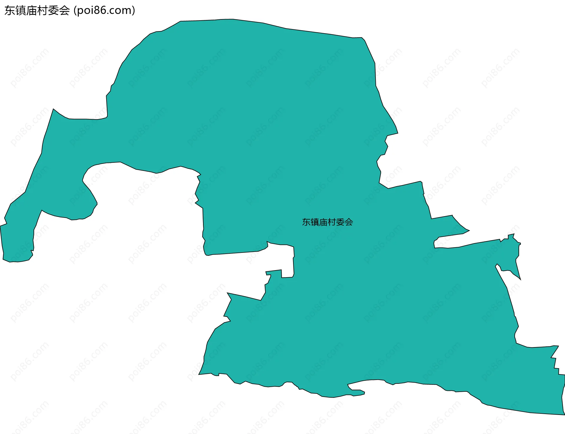 东镇庙村委会边界地图