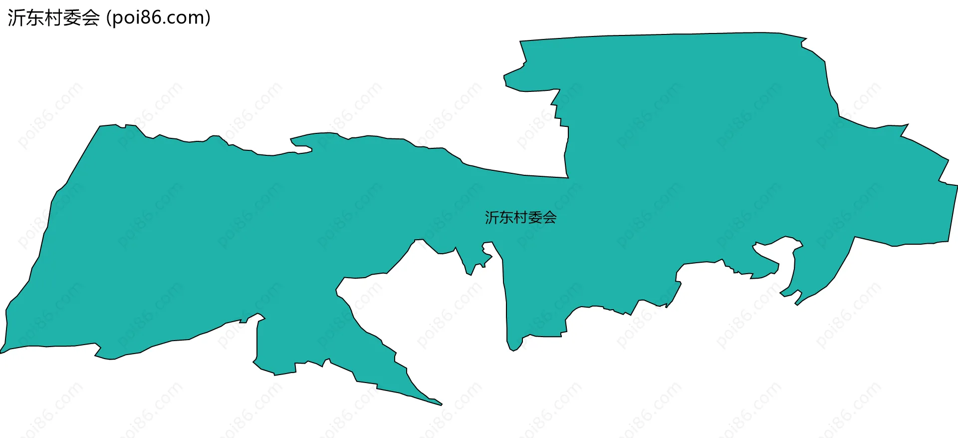 沂东村委会边界地图