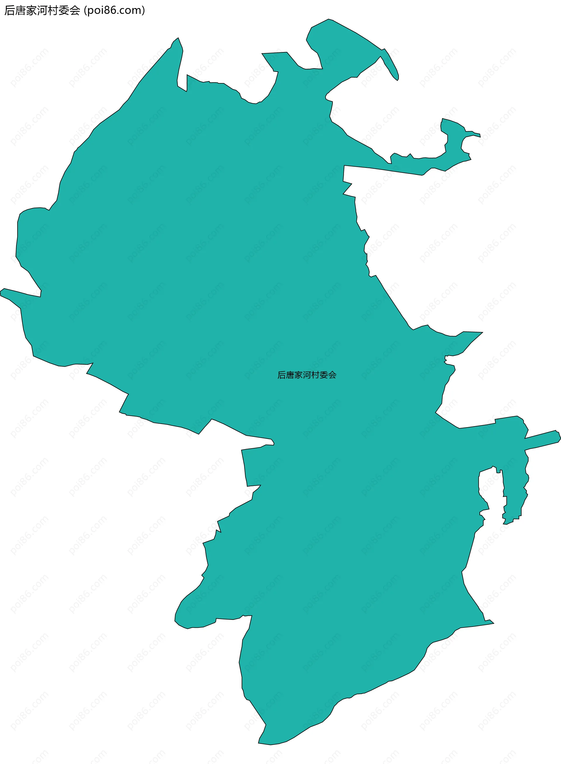 后唐家河村委会边界地图