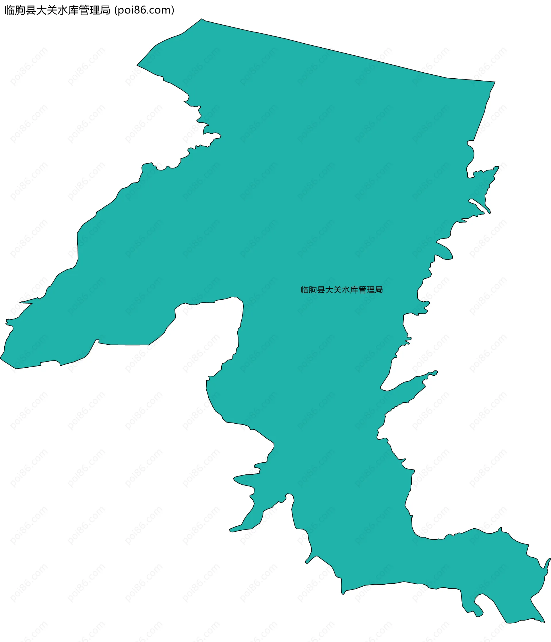 临朐县大关水库管理局边界地图
