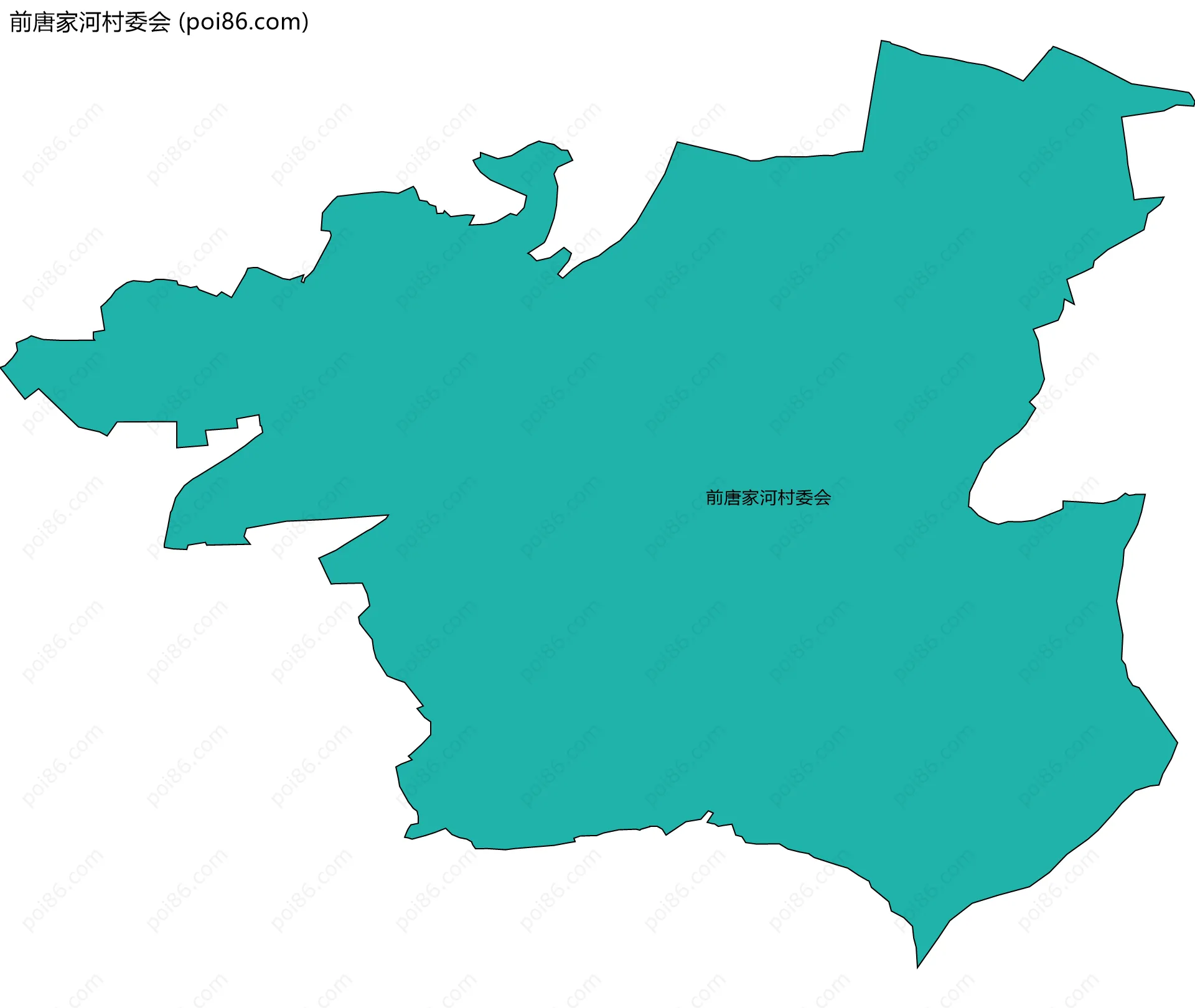 前唐家河村委会边界地图