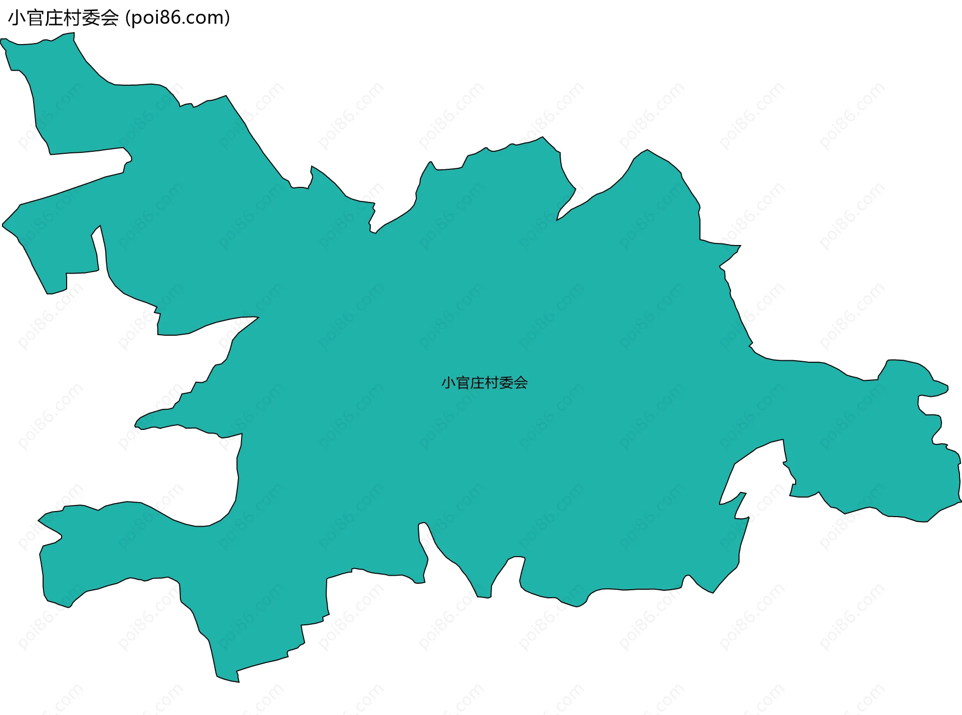 小官庄村委会边界地图