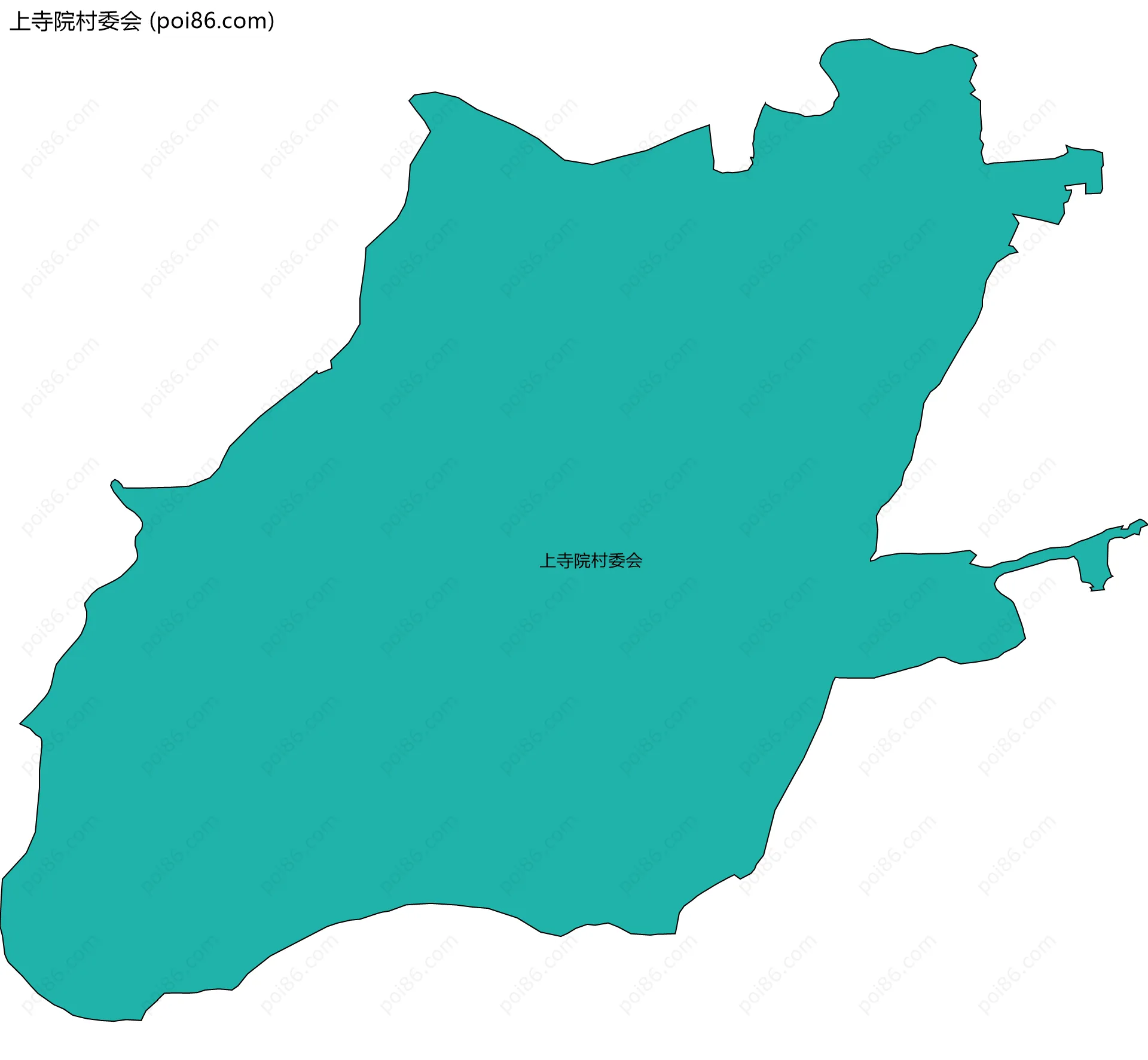上寺院村委会边界地图