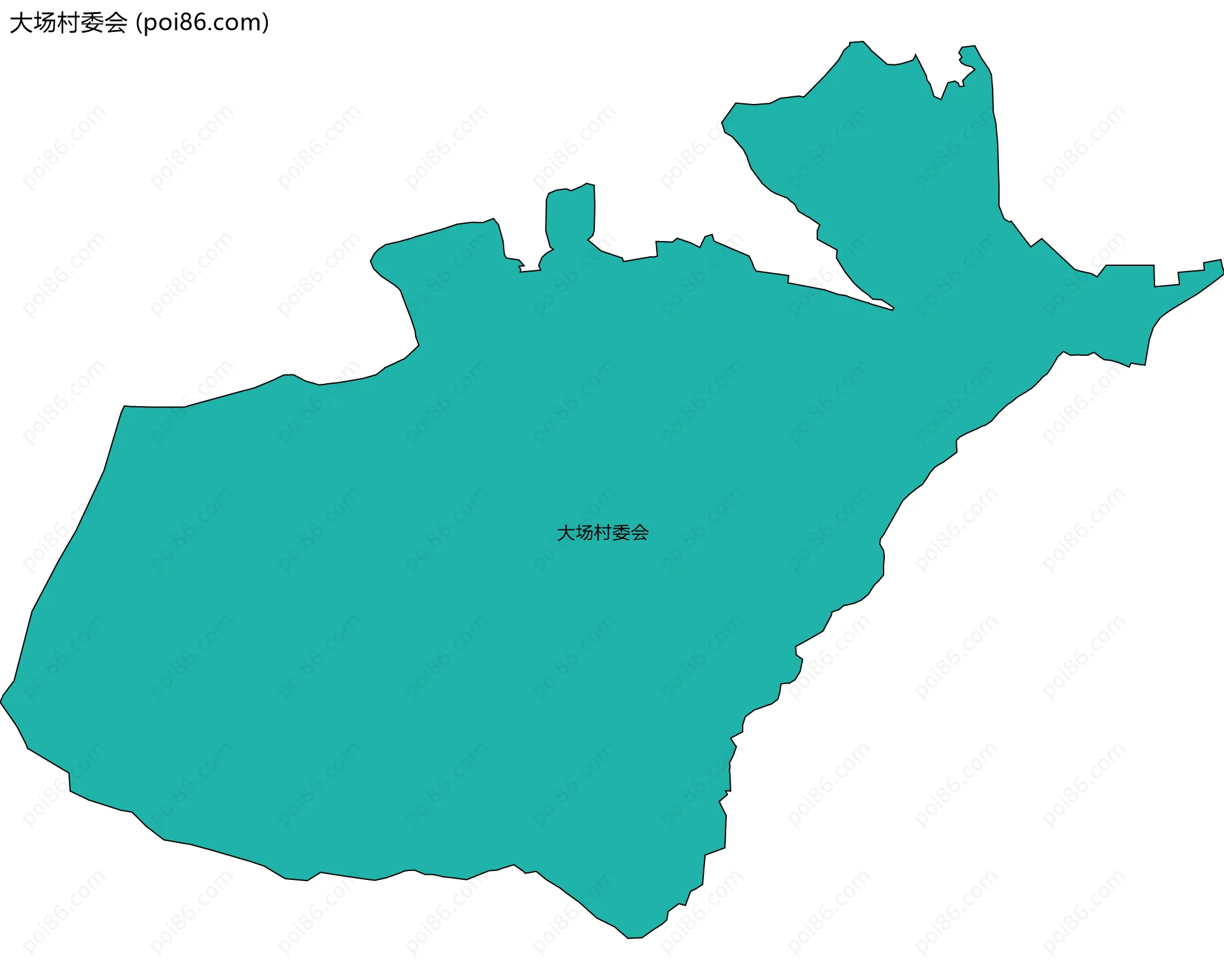 大场村委会边界地图