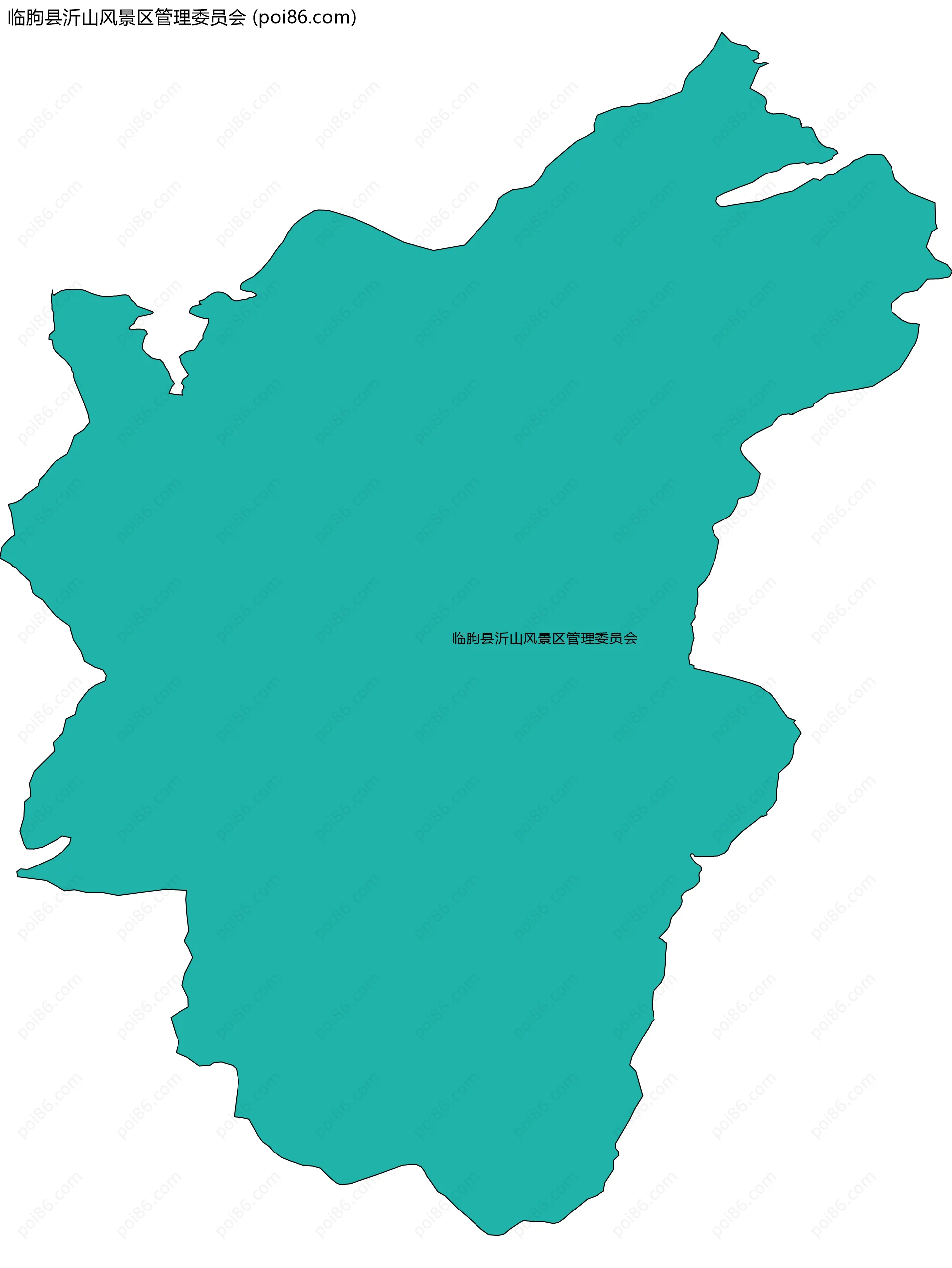 临朐县沂山风景区管理委员会边界地图