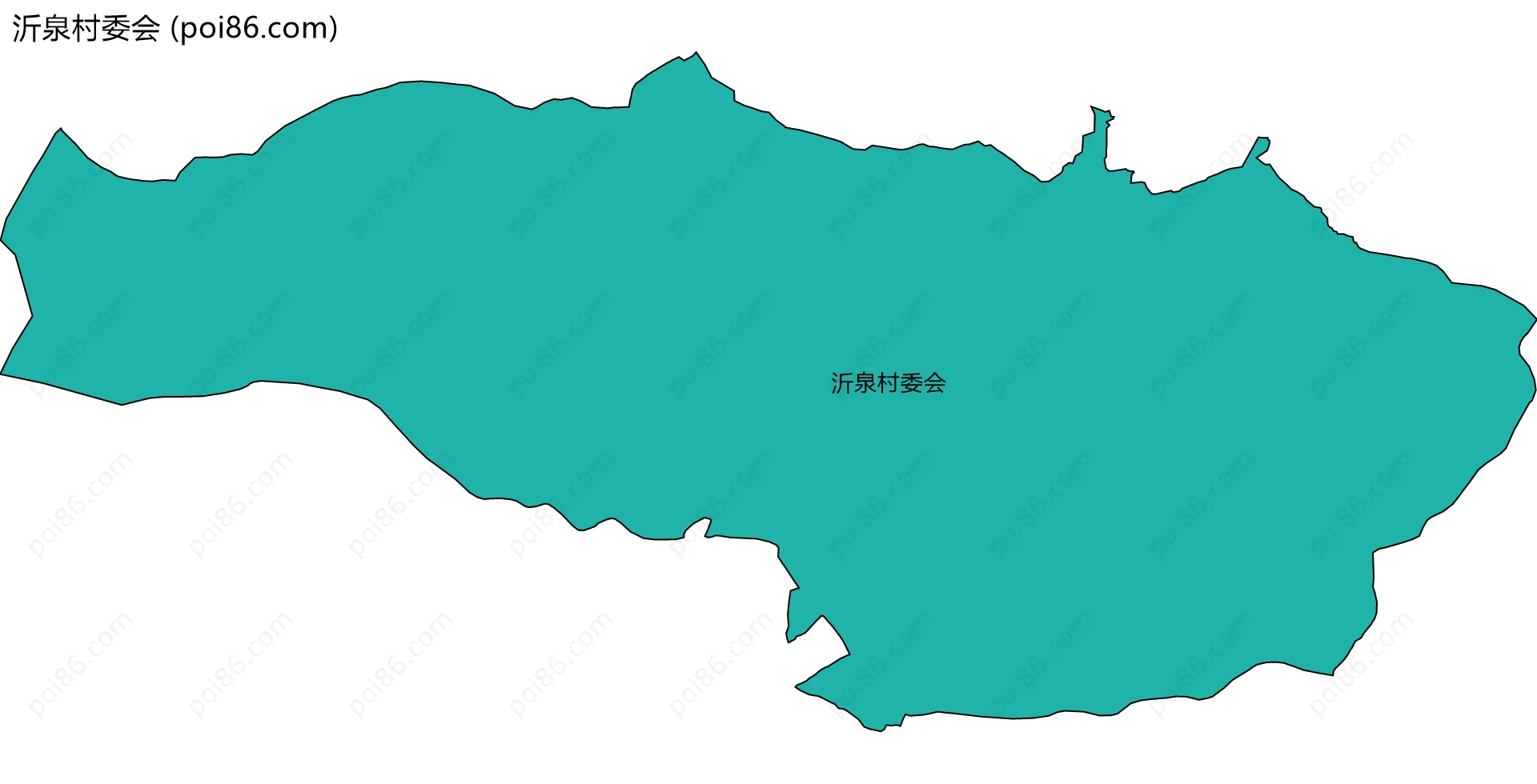 沂泉村委会边界地图