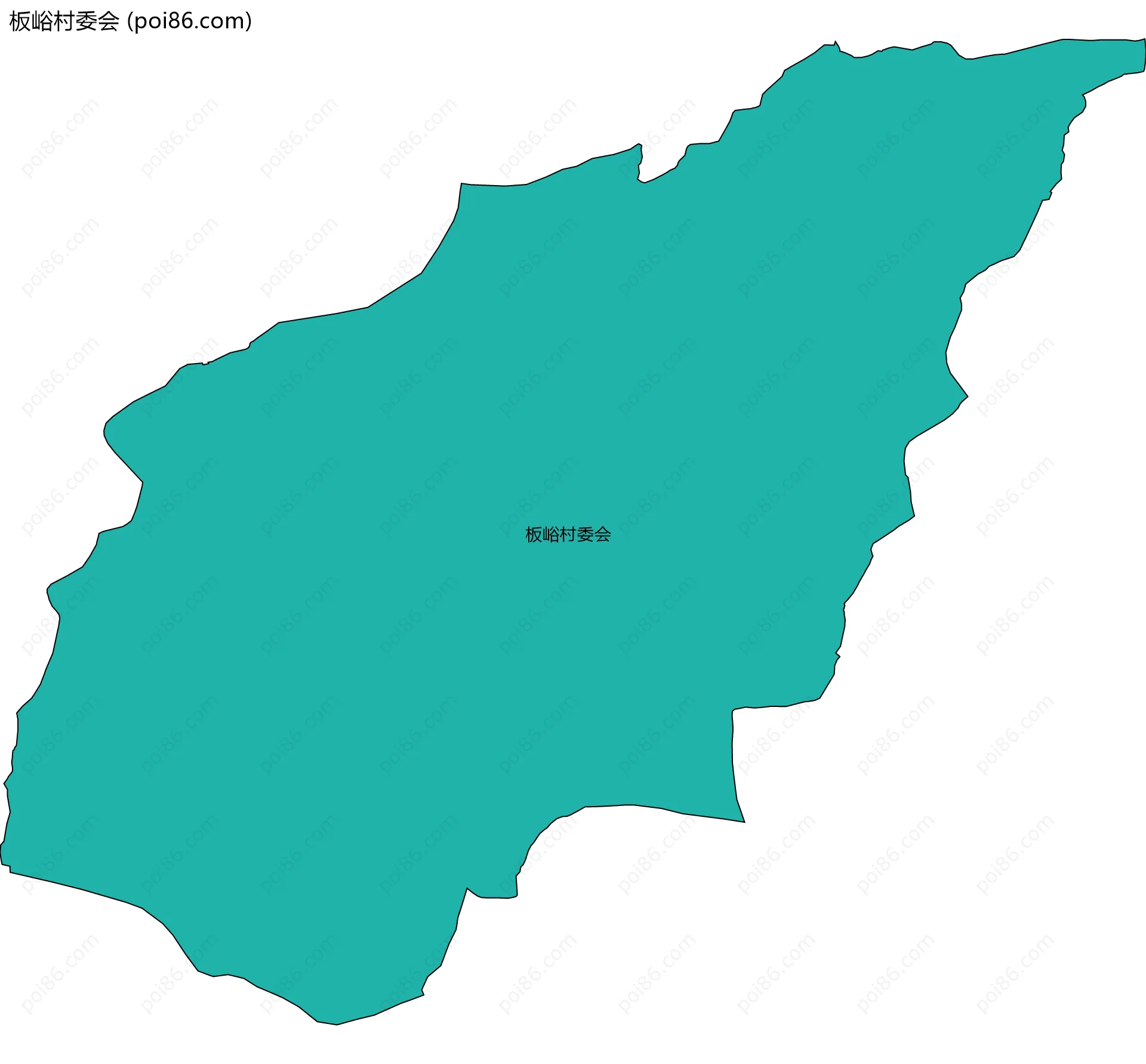 板峪村委会边界地图