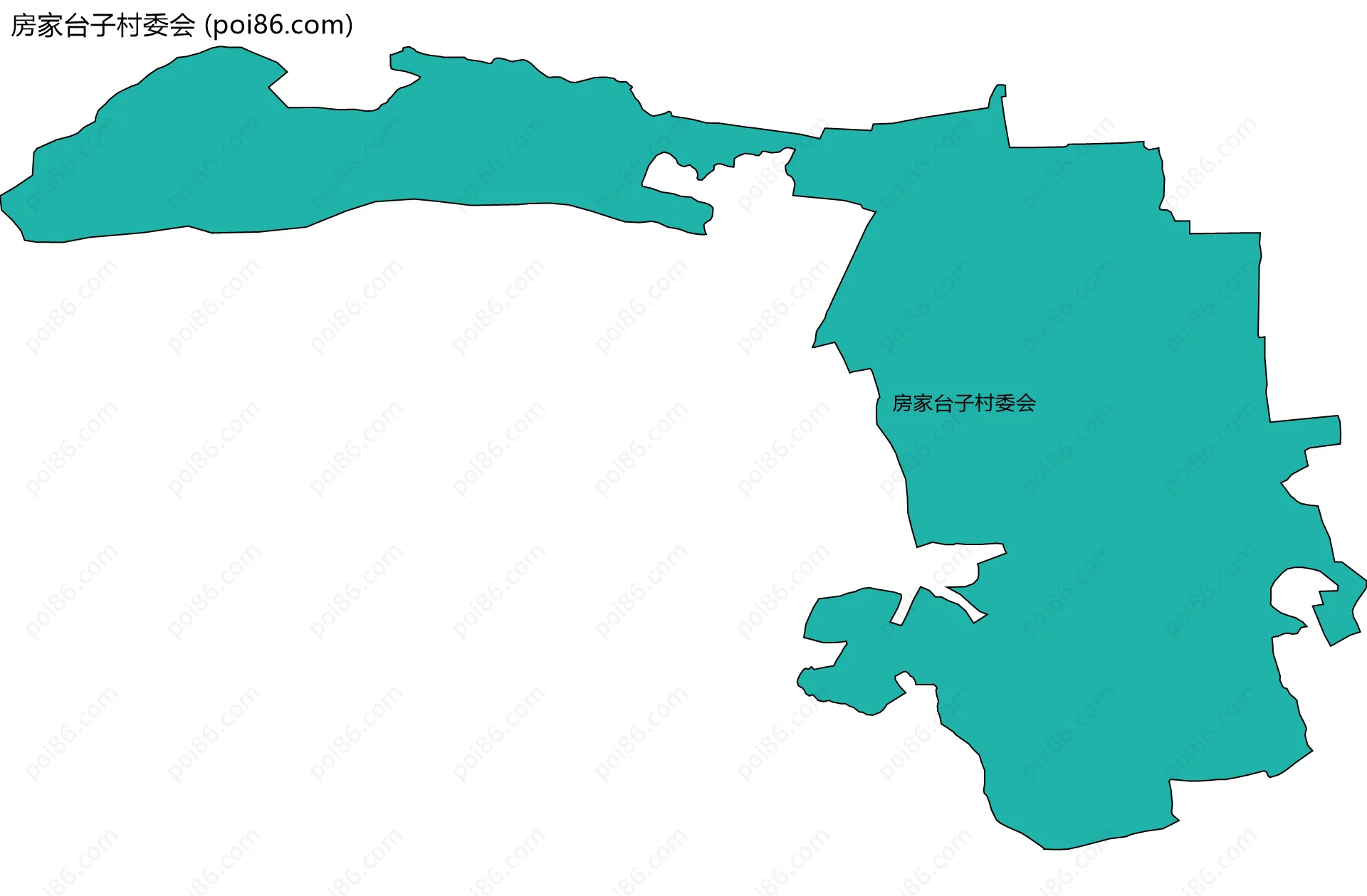 房家台子村委会边界地图