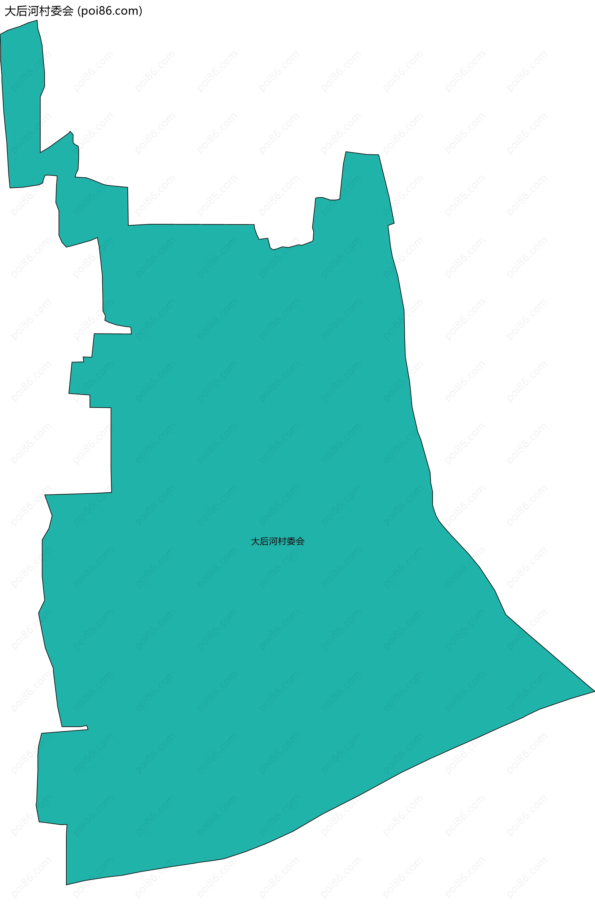 大后河村委会边界地图