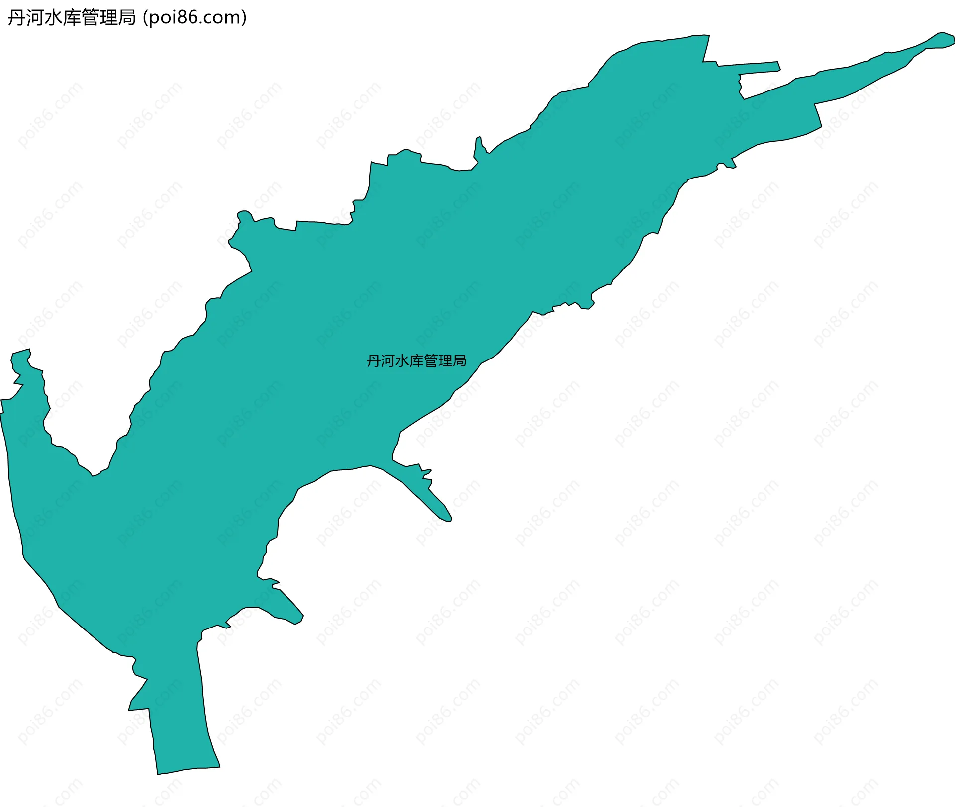 丹河水库管理局边界地图