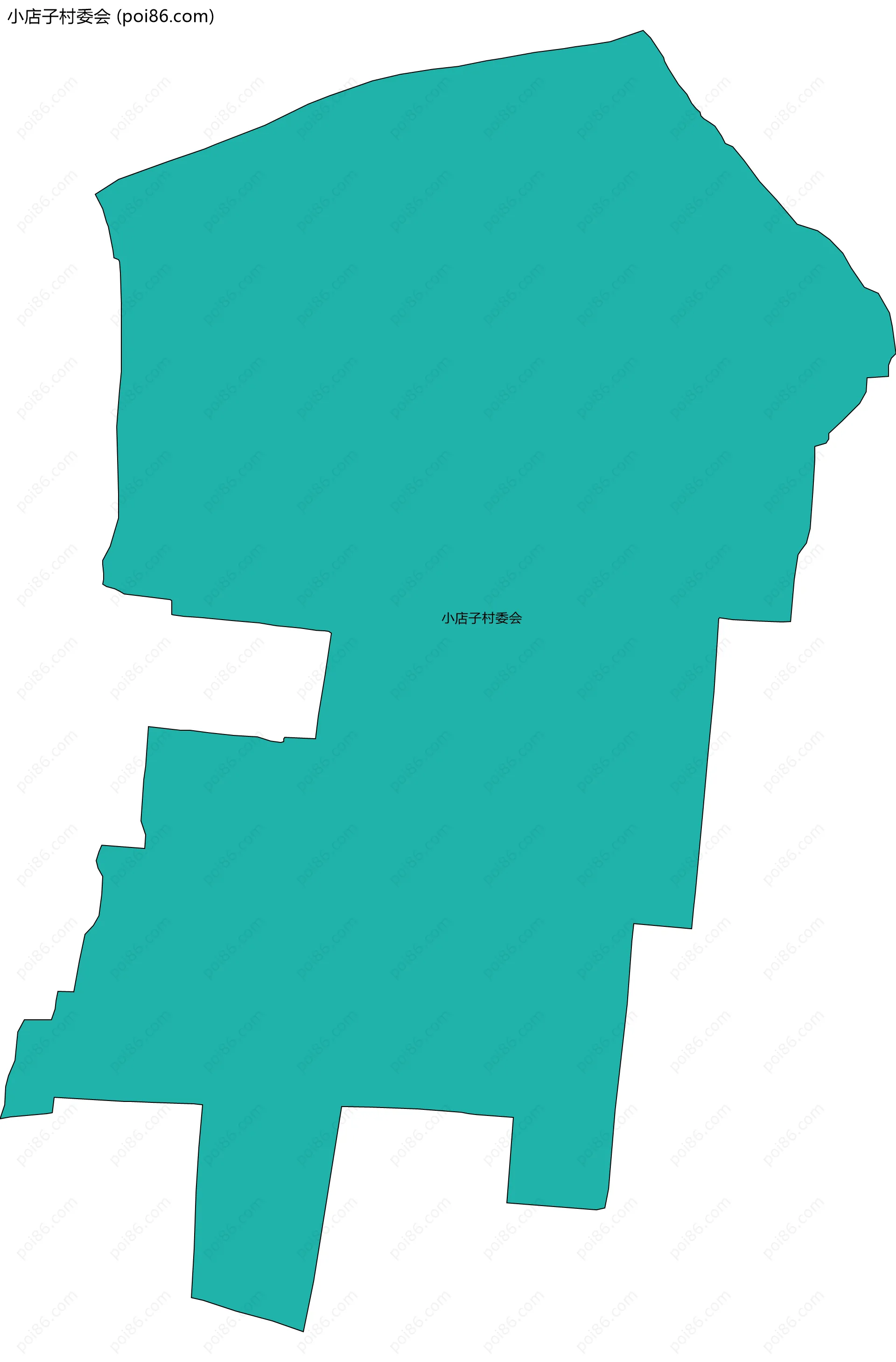 小店子村委会边界地图