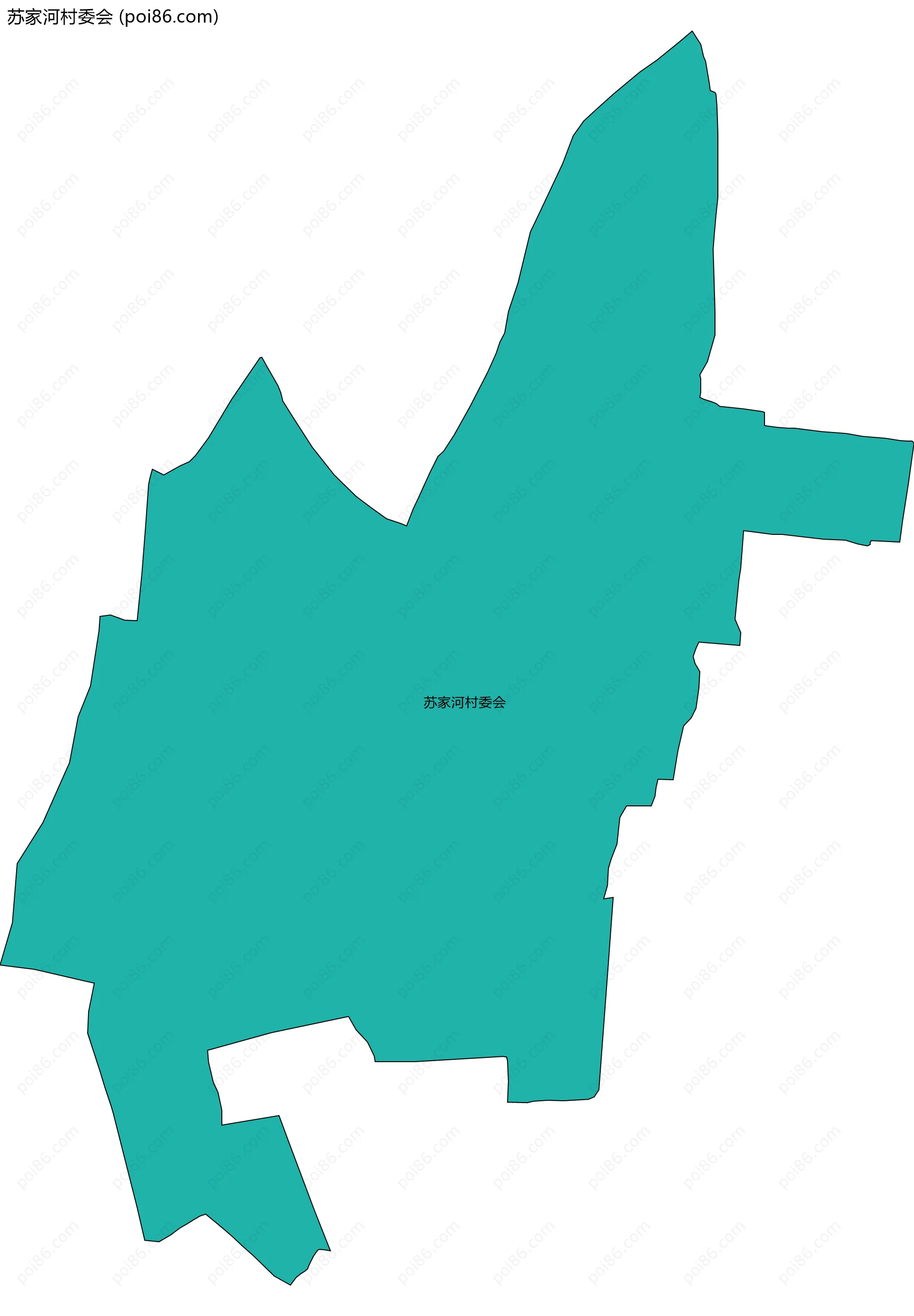 苏家河村委会边界地图