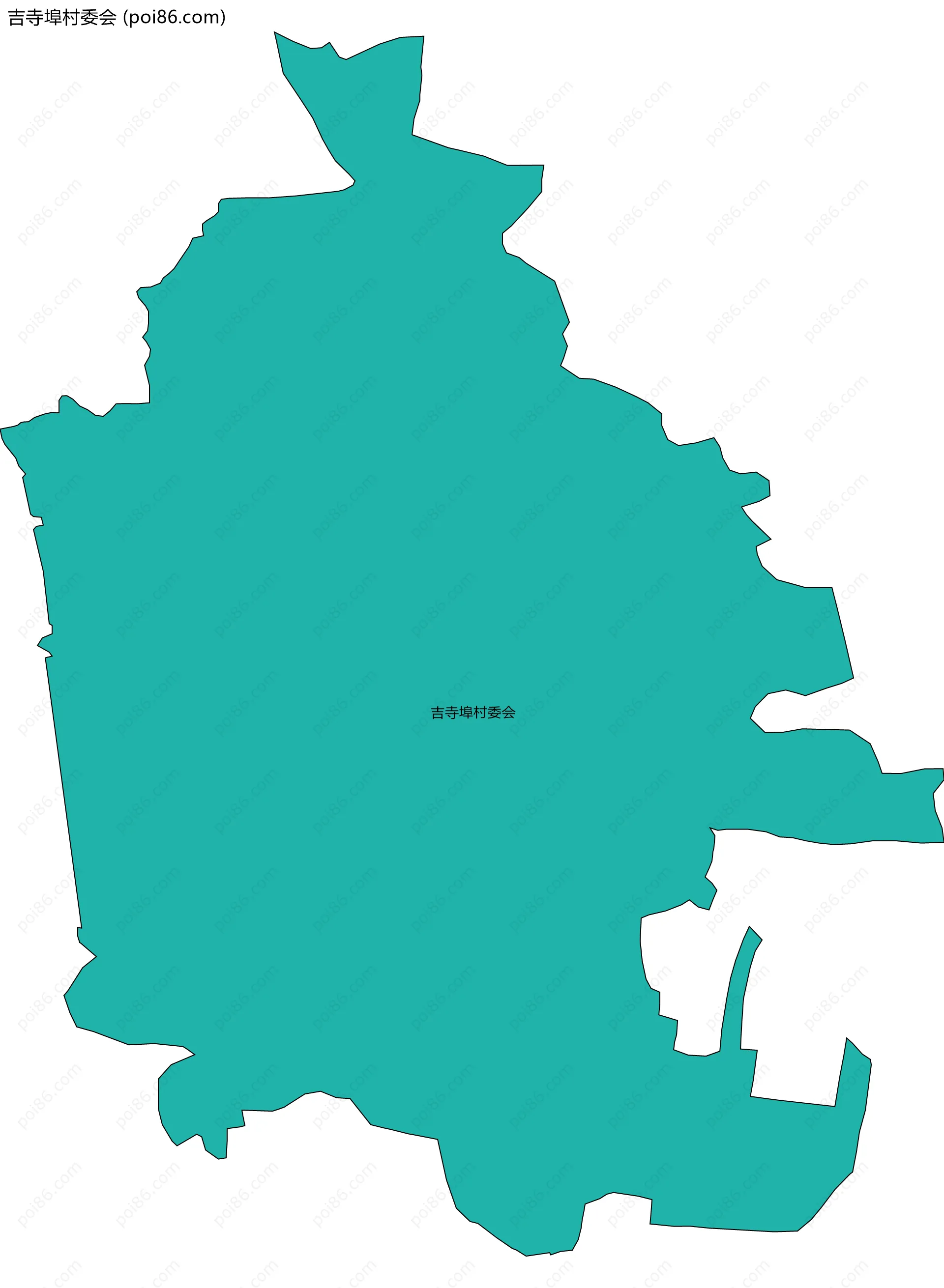 吉寺埠村委会边界地图