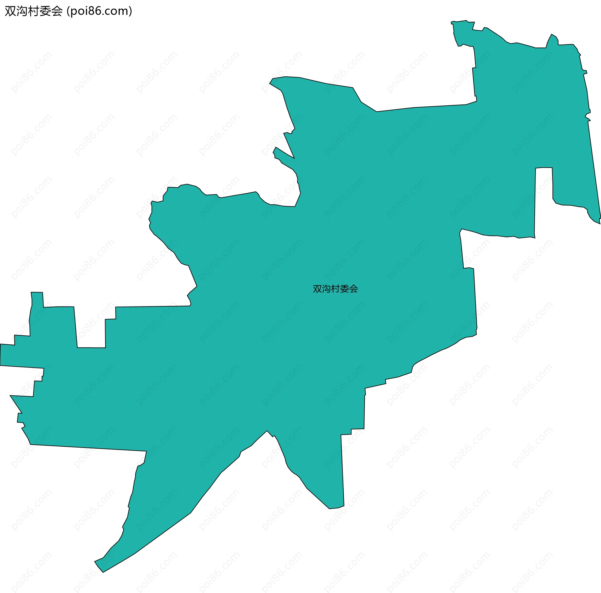 双沟村委会边界地图