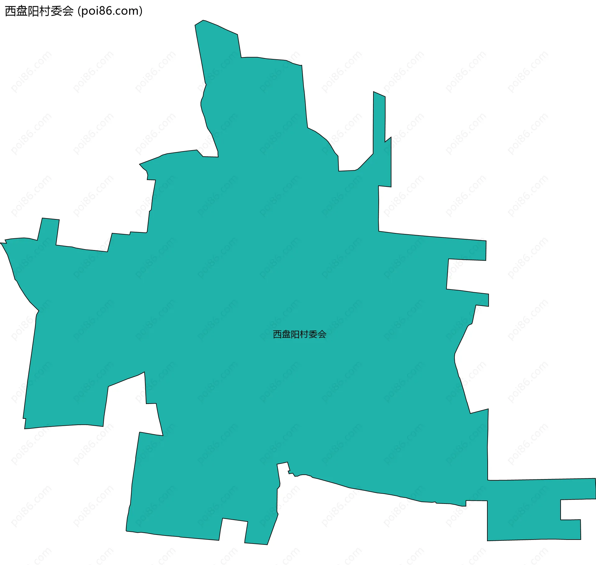 西盘阳村委会边界地图