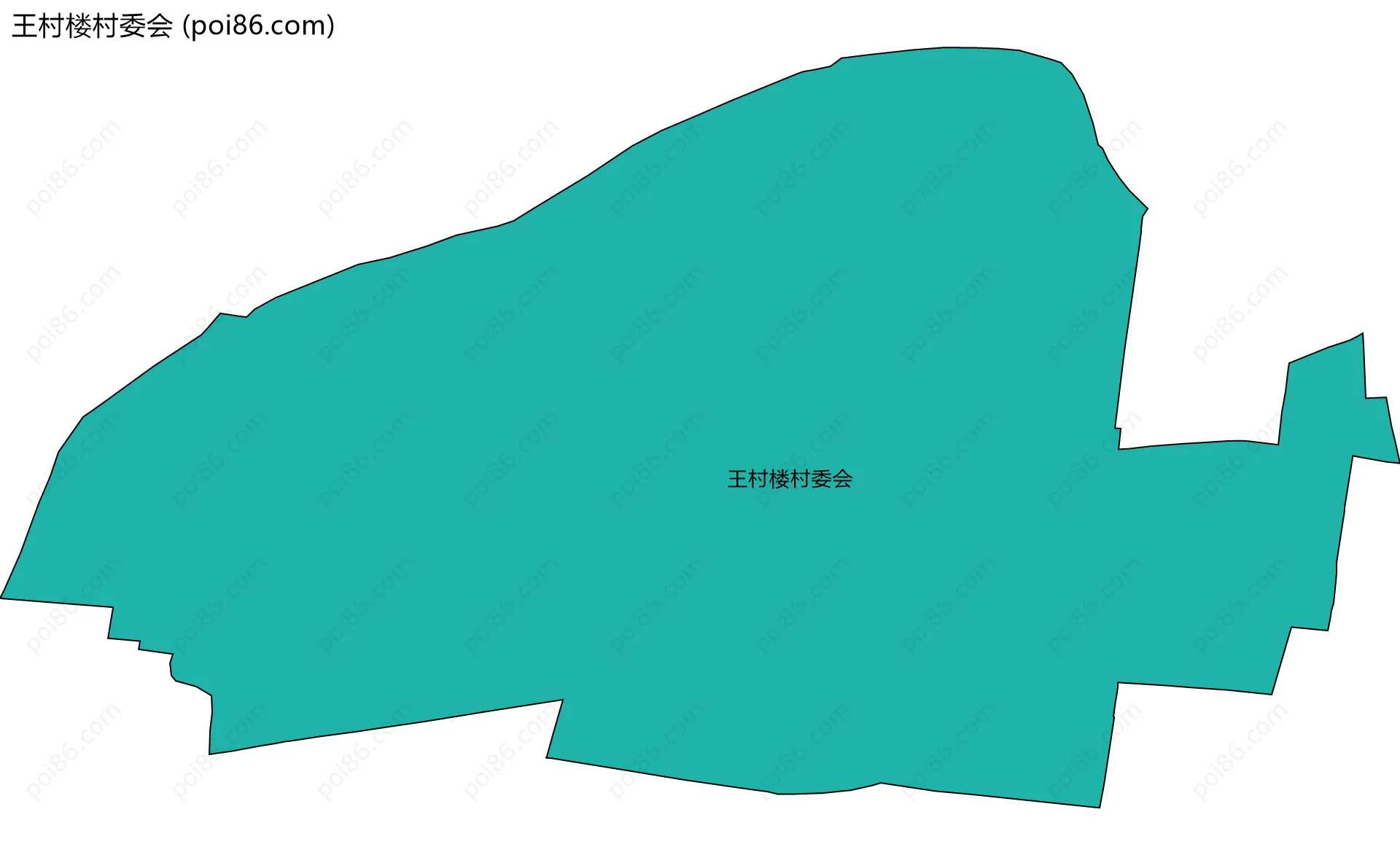 王村楼村委会边界地图