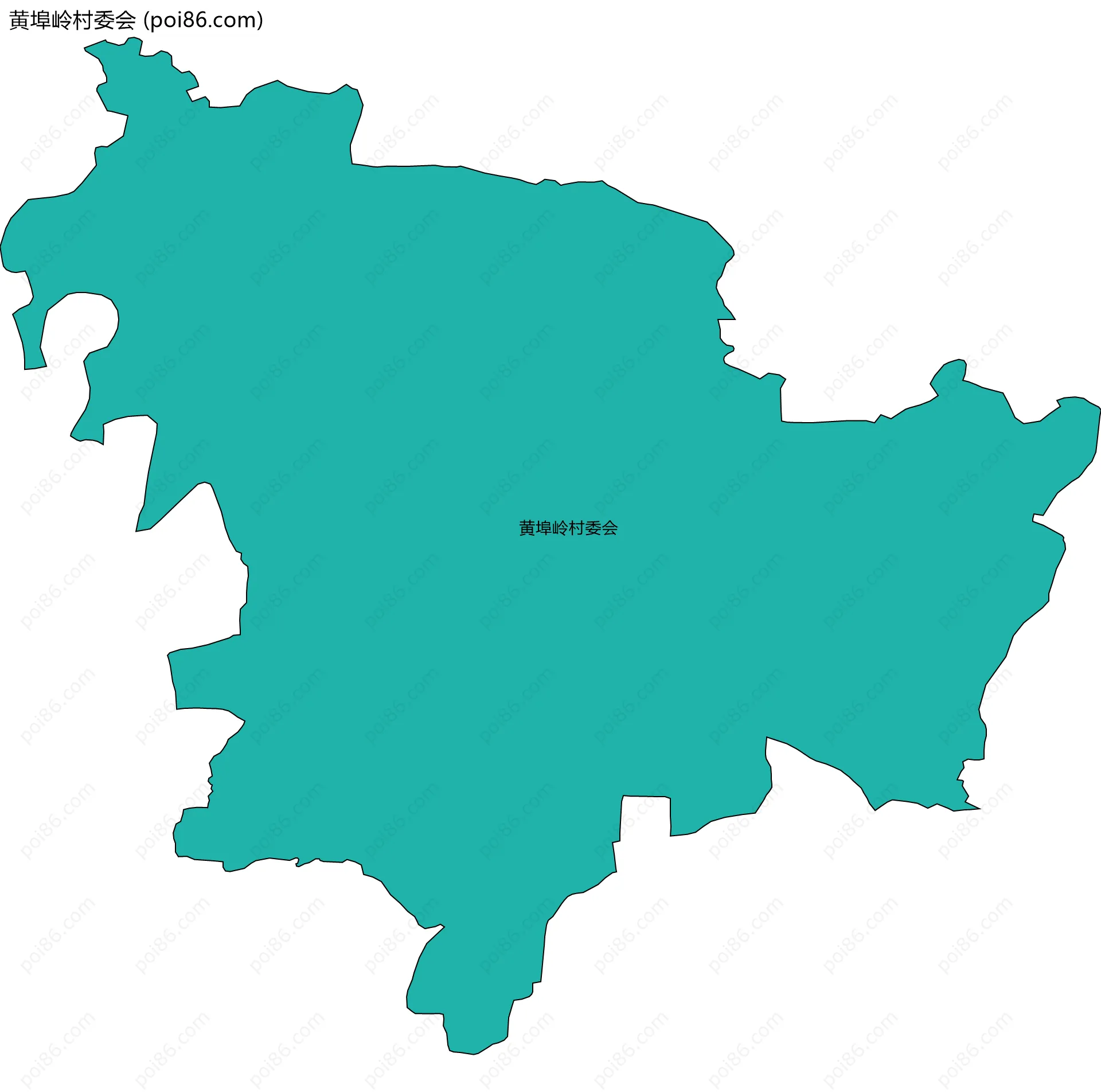 黄埠岭村委会边界地图