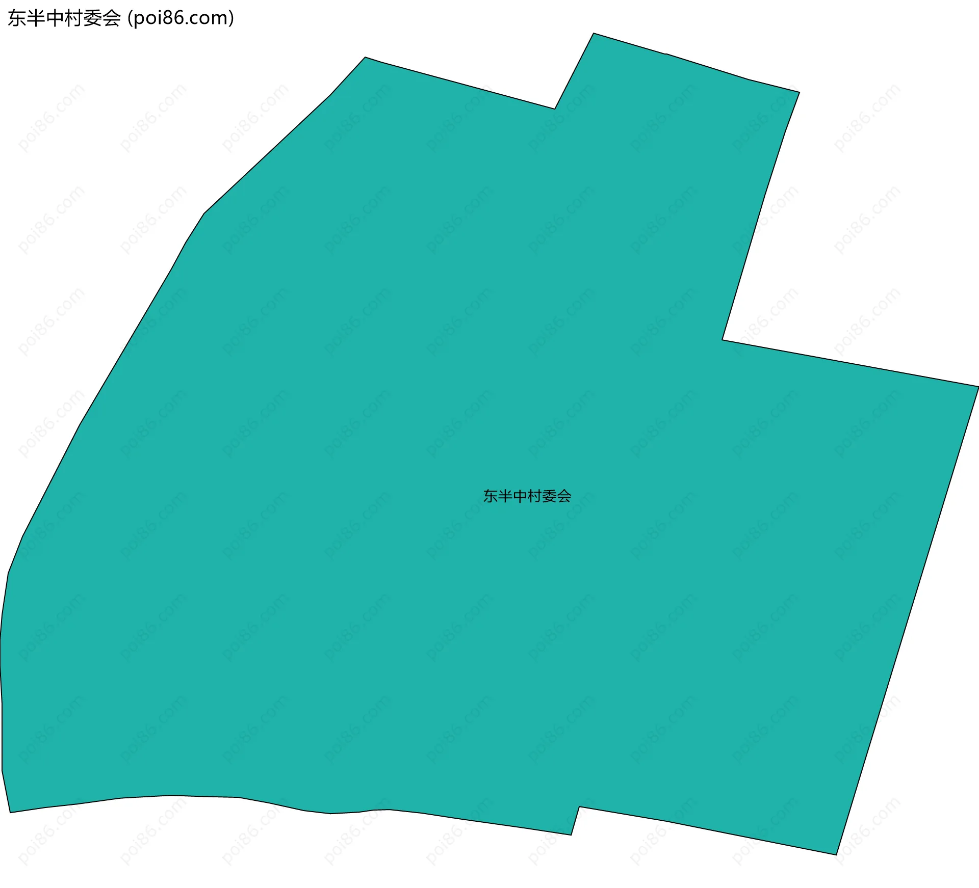 东半中村委会边界地图