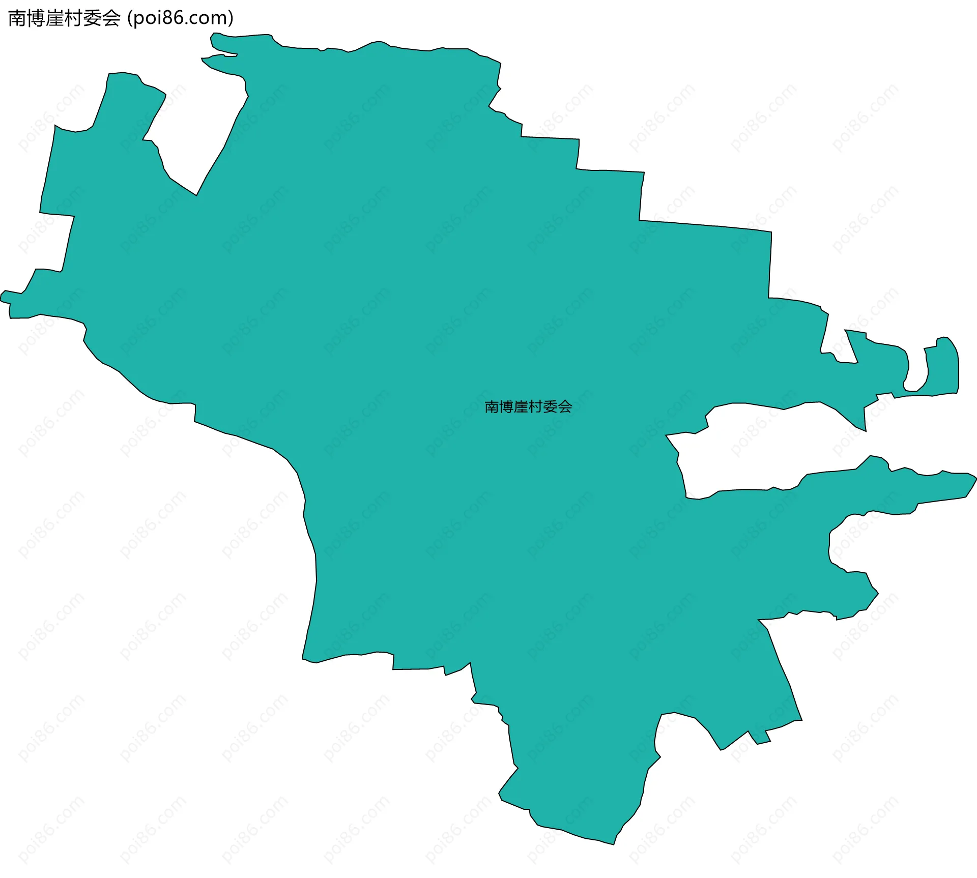 南博崖村委会边界地图