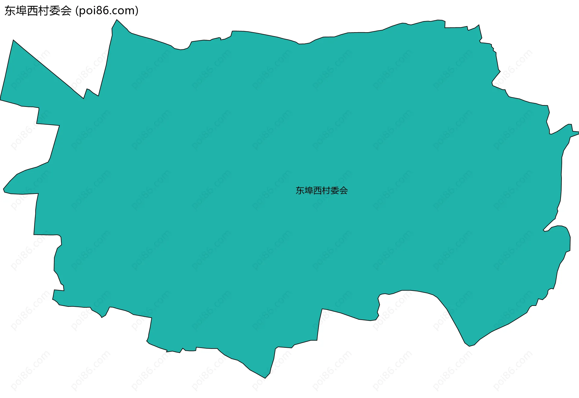 东埠西村委会边界地图