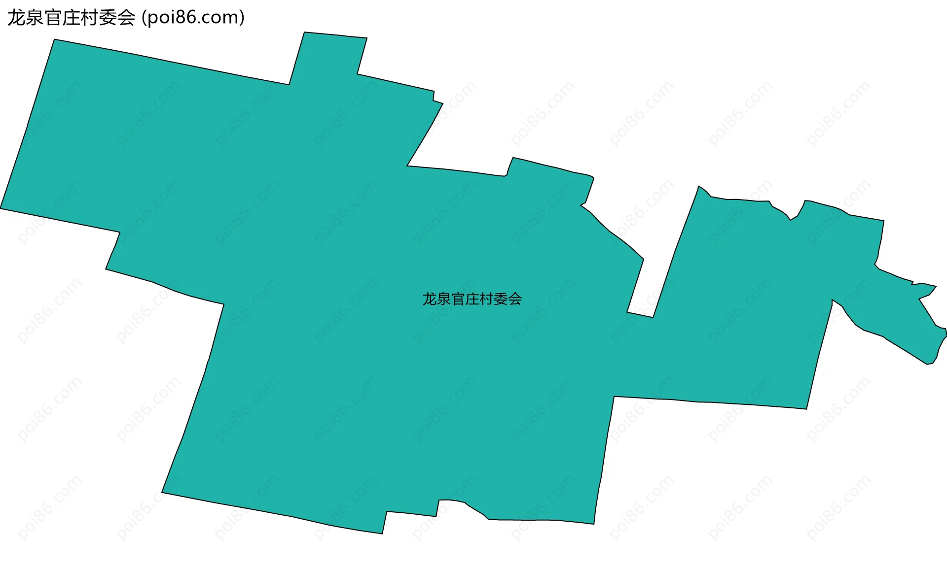 龙泉官庄村委会边界地图