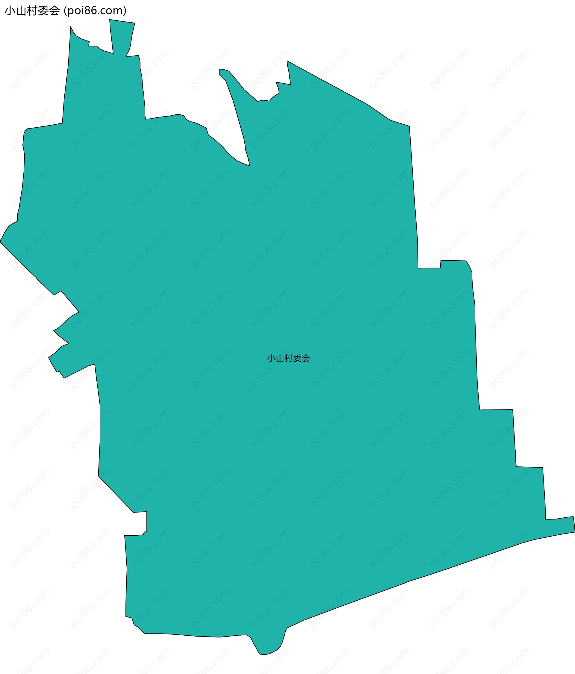 小山村委会边界地图