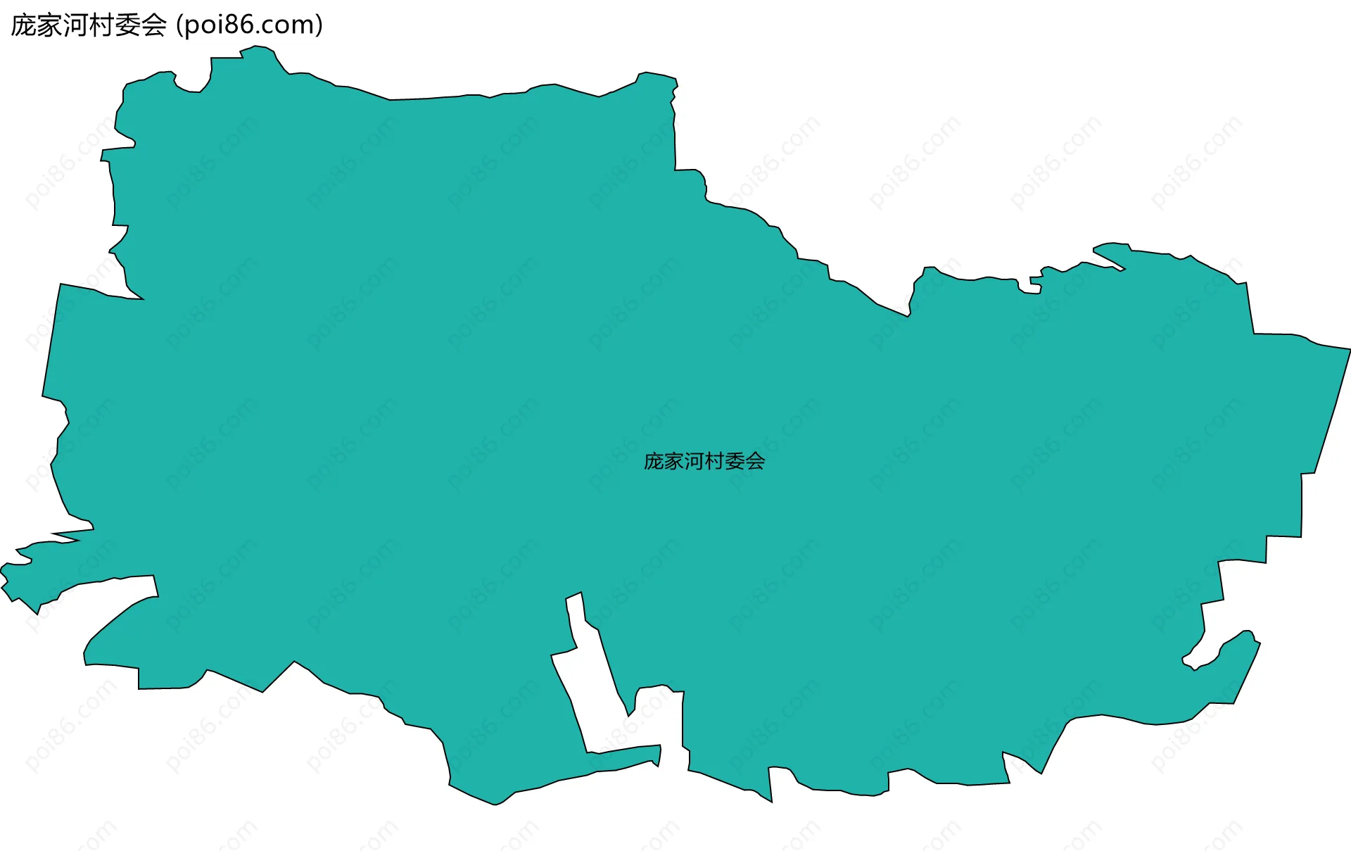 庞家河村委会边界地图