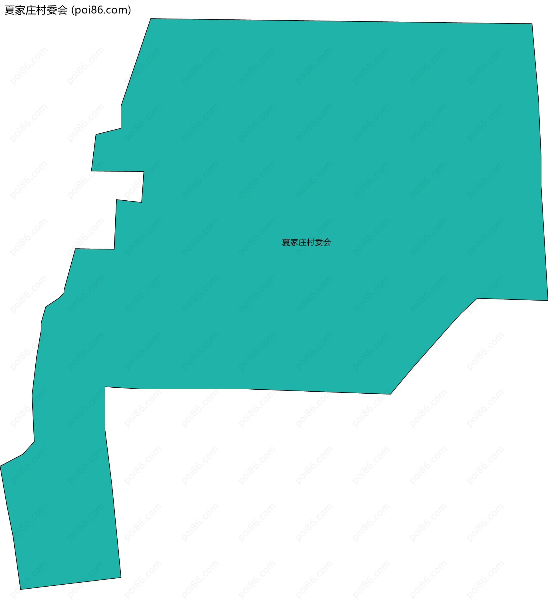 夏家庄村委会边界地图