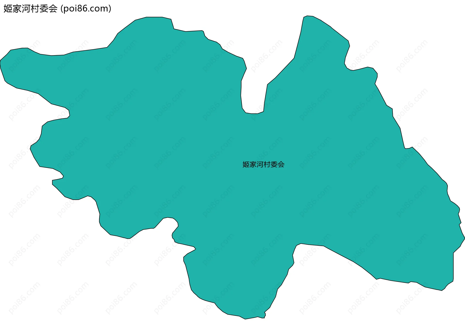 姬家河村委会边界地图