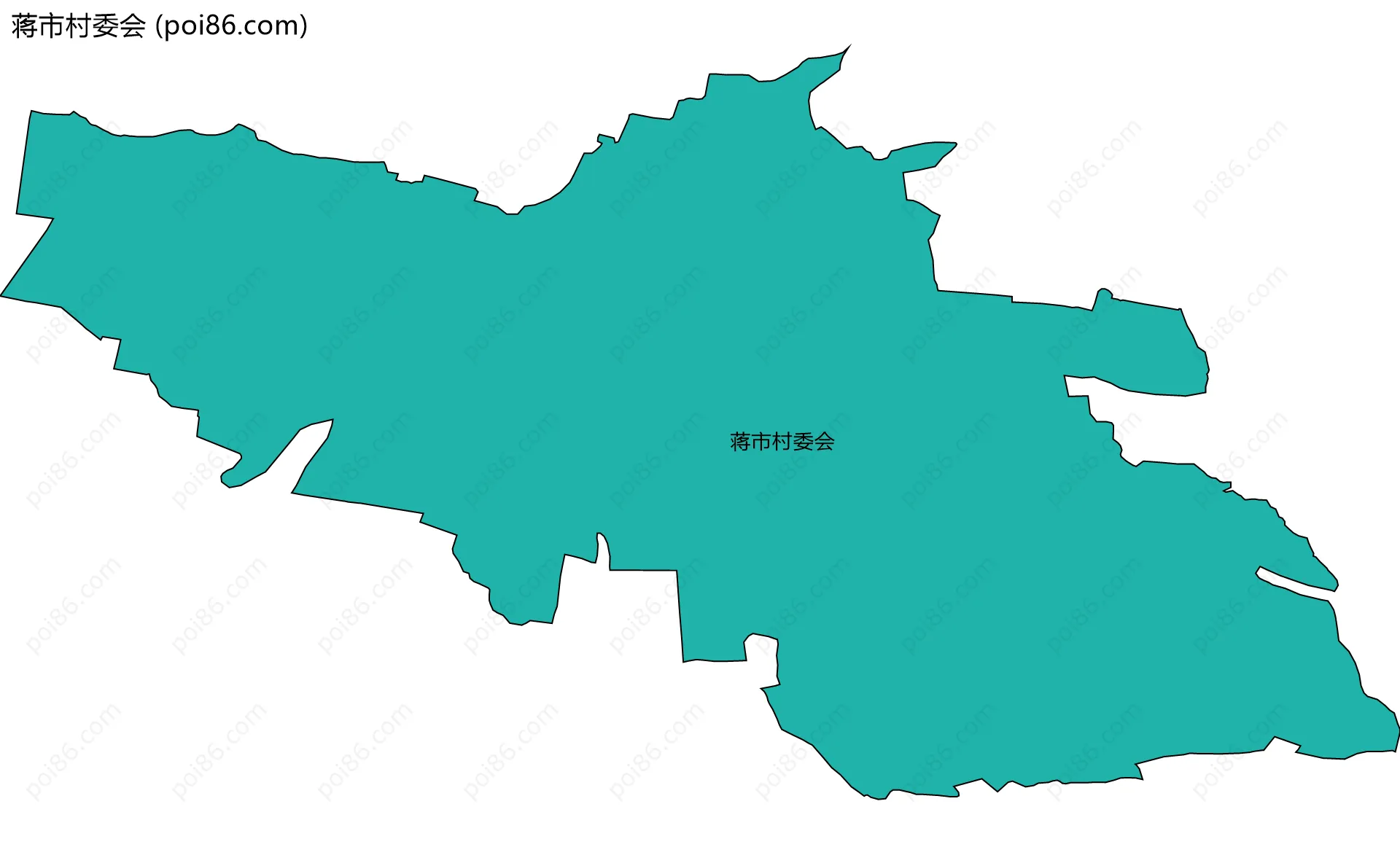 蒋市村委会边界地图