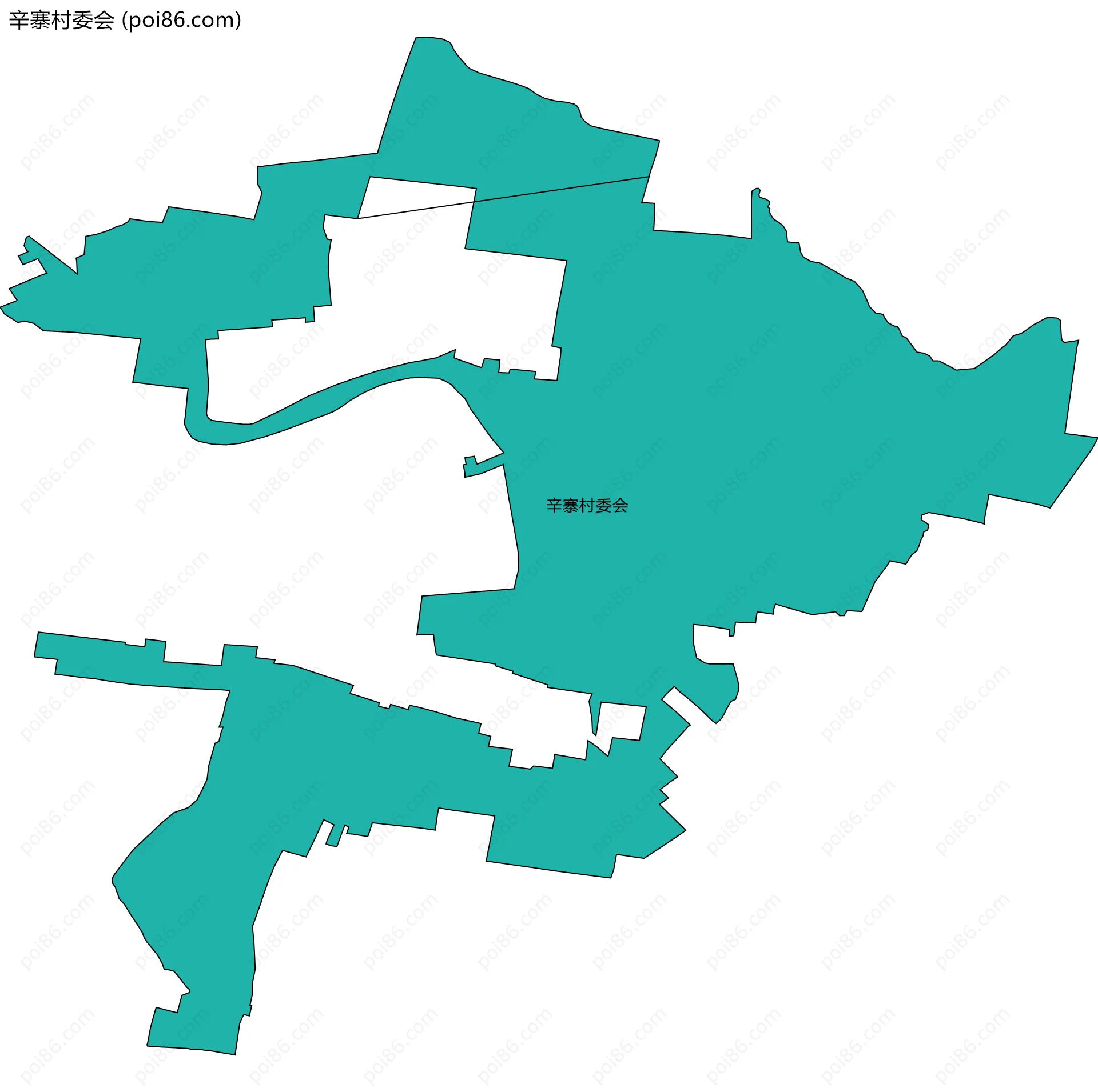 辛寨村委会边界地图