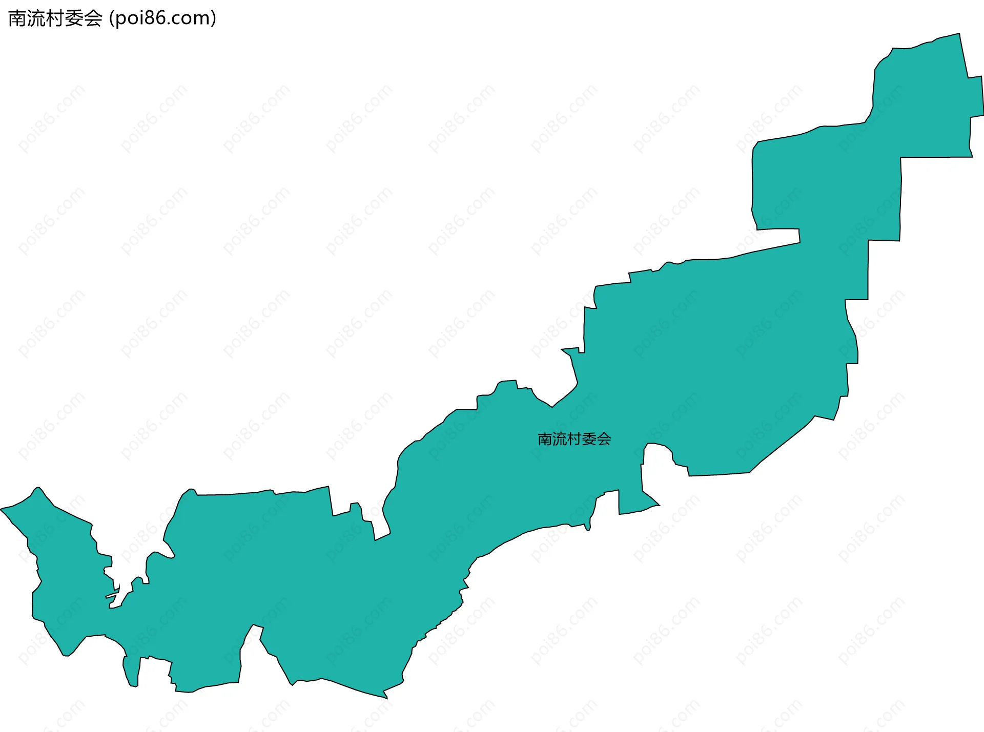 南流村委会边界地图